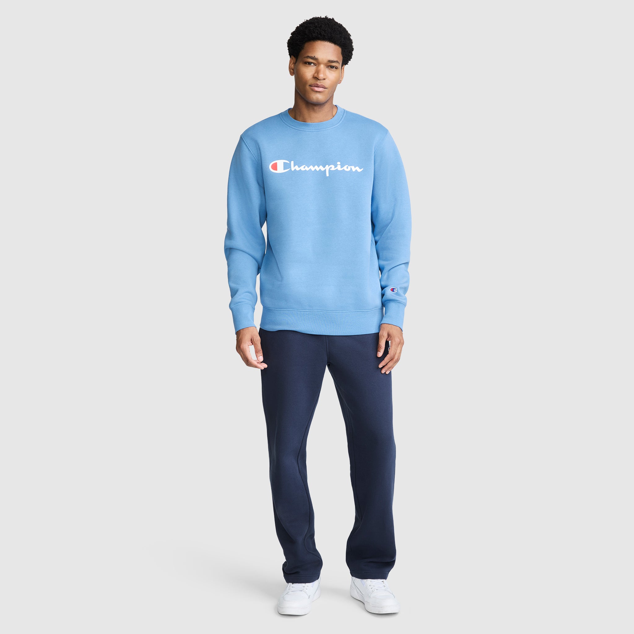Powerblend Crewneck Sweatshirt. Classic Script Logo - Image 5