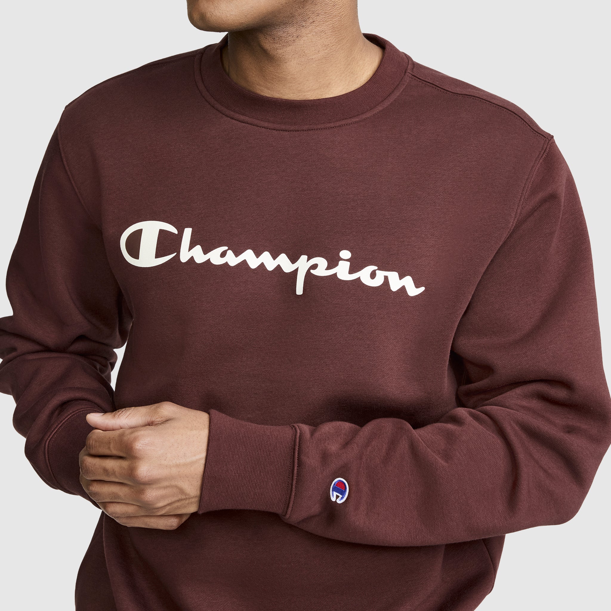 Powerblend Crewneck Sweatshirt. Classic Script Logo - Image 3