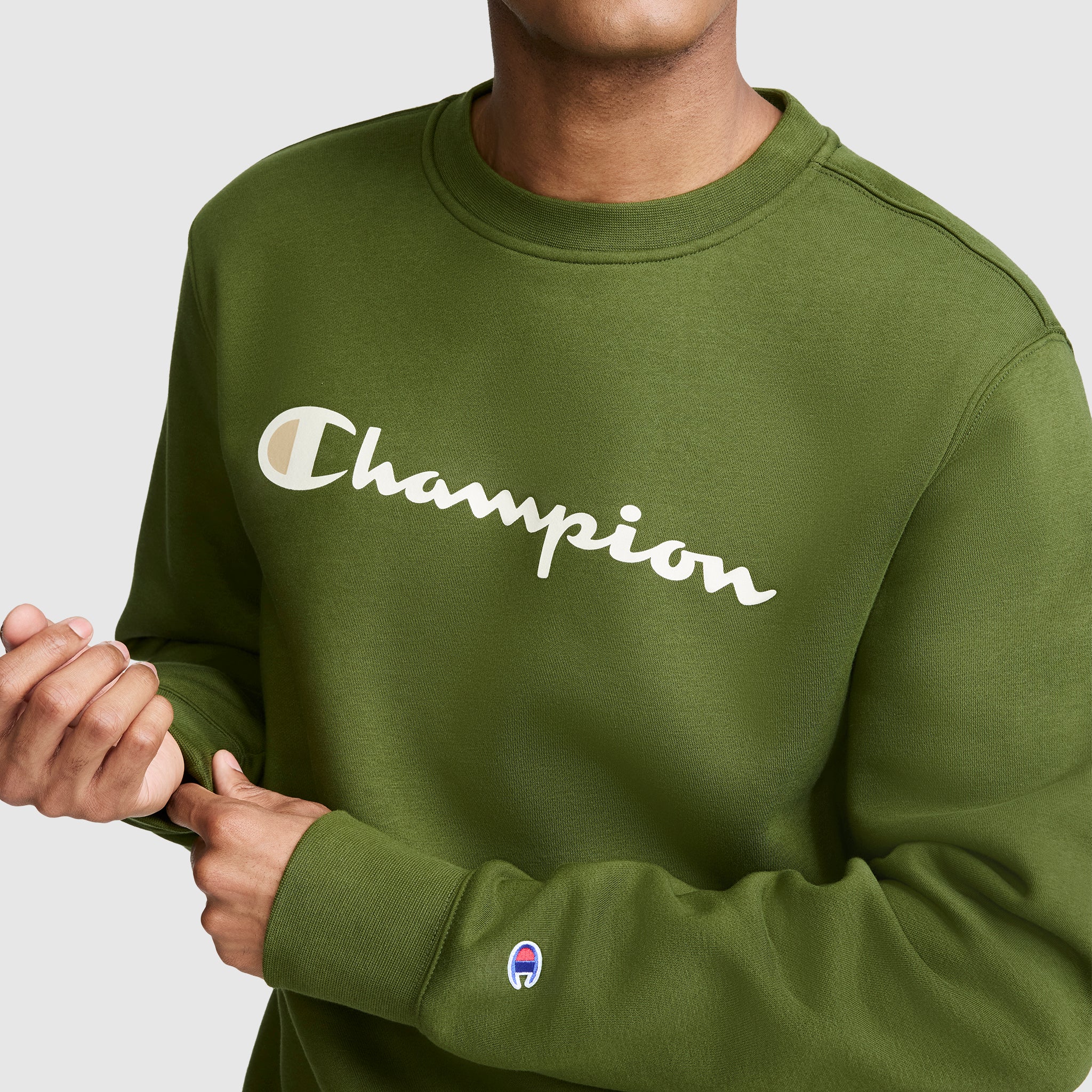 Powerblend Crewneck Sweatshirt. Classic Script Logo - Image 3