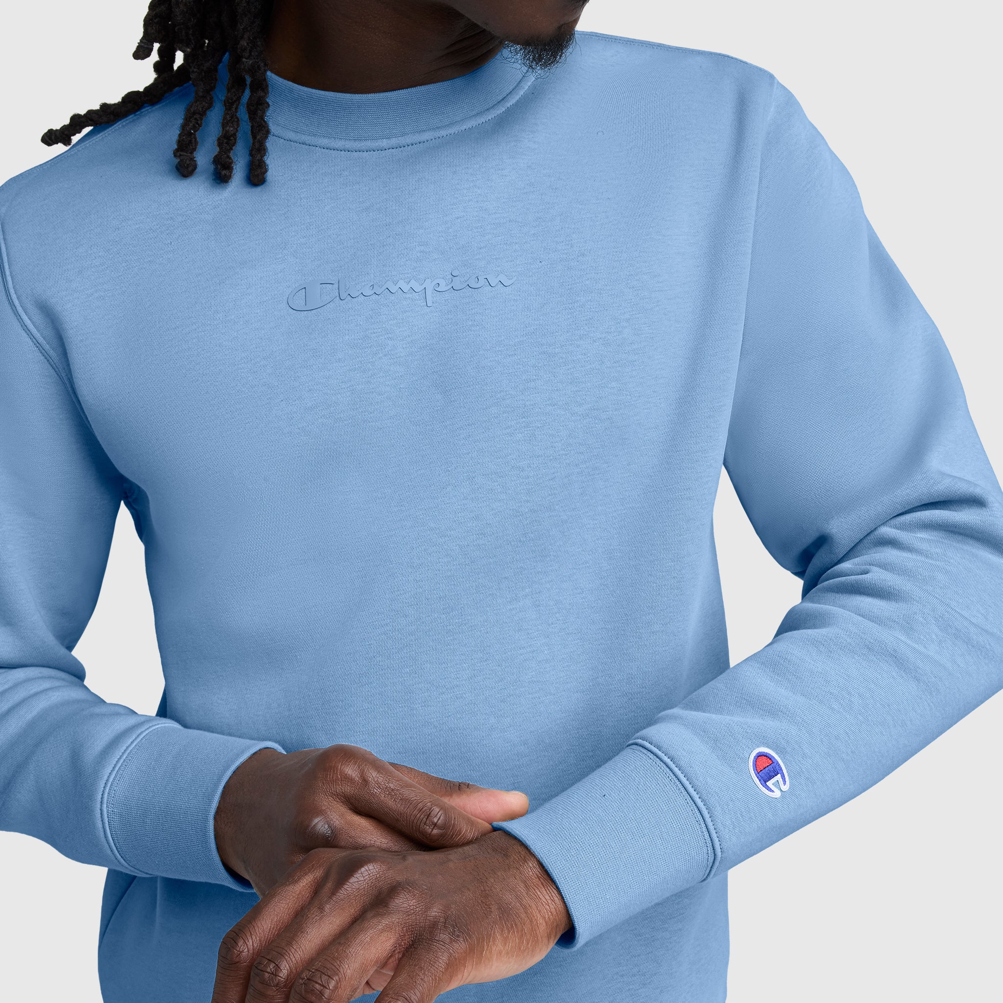 Powerblend Crewneck Sweatshirt. Tonal Script Logo - Image 4