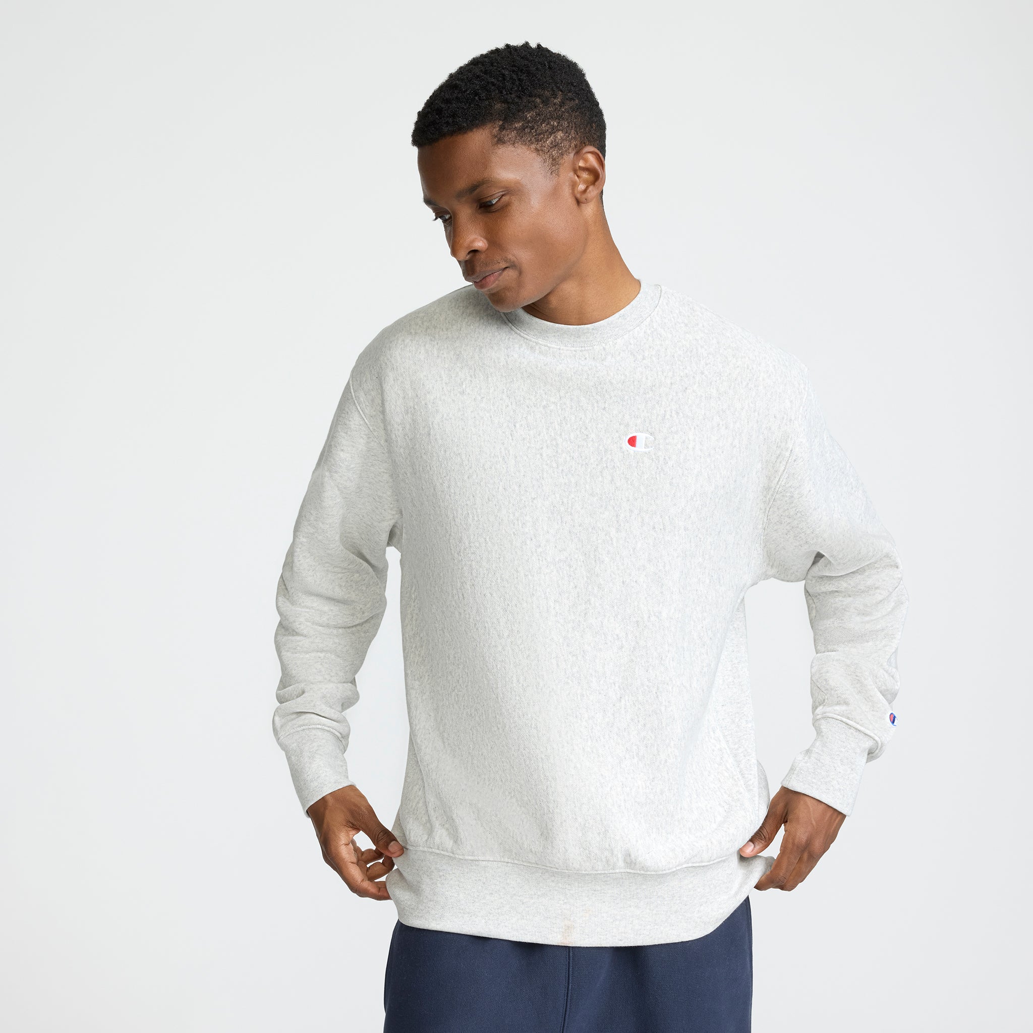 Reverse Weave Crewneck Sweatshirt. C Logo