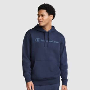 Powerblend Hoodie. Tonal Script Logo