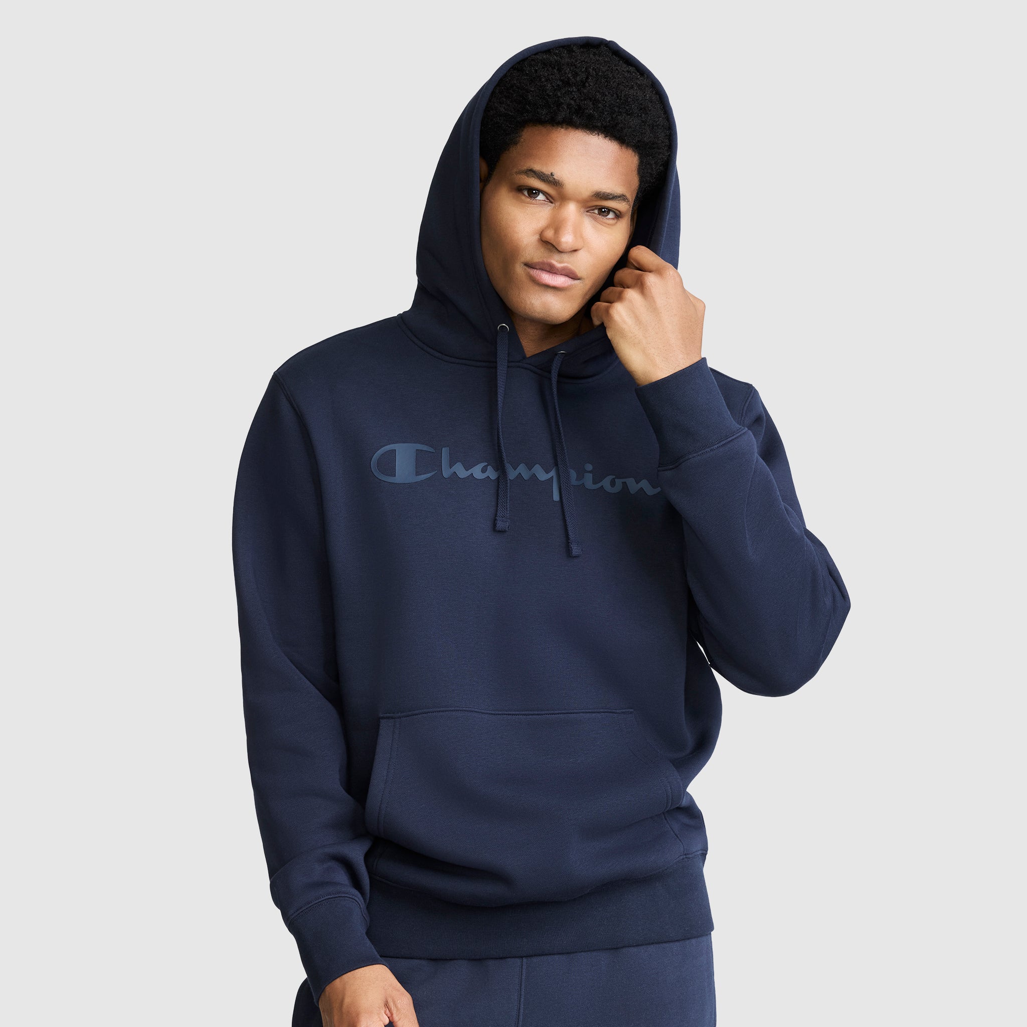 Powerblend Hoodie. Tonal Script Logo - Image 2