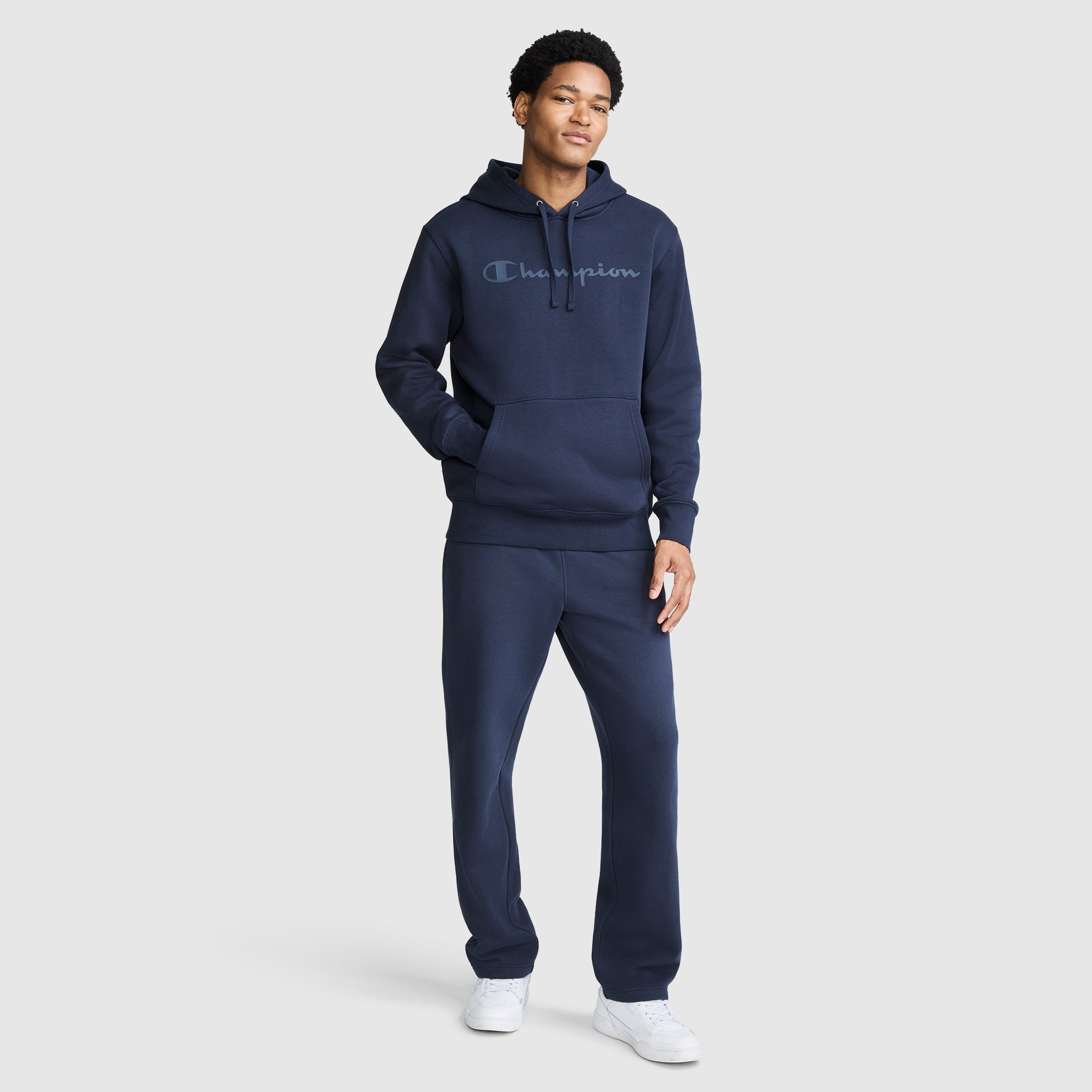 Powerblend Hoodie. Tonal Script Logo - Image 7