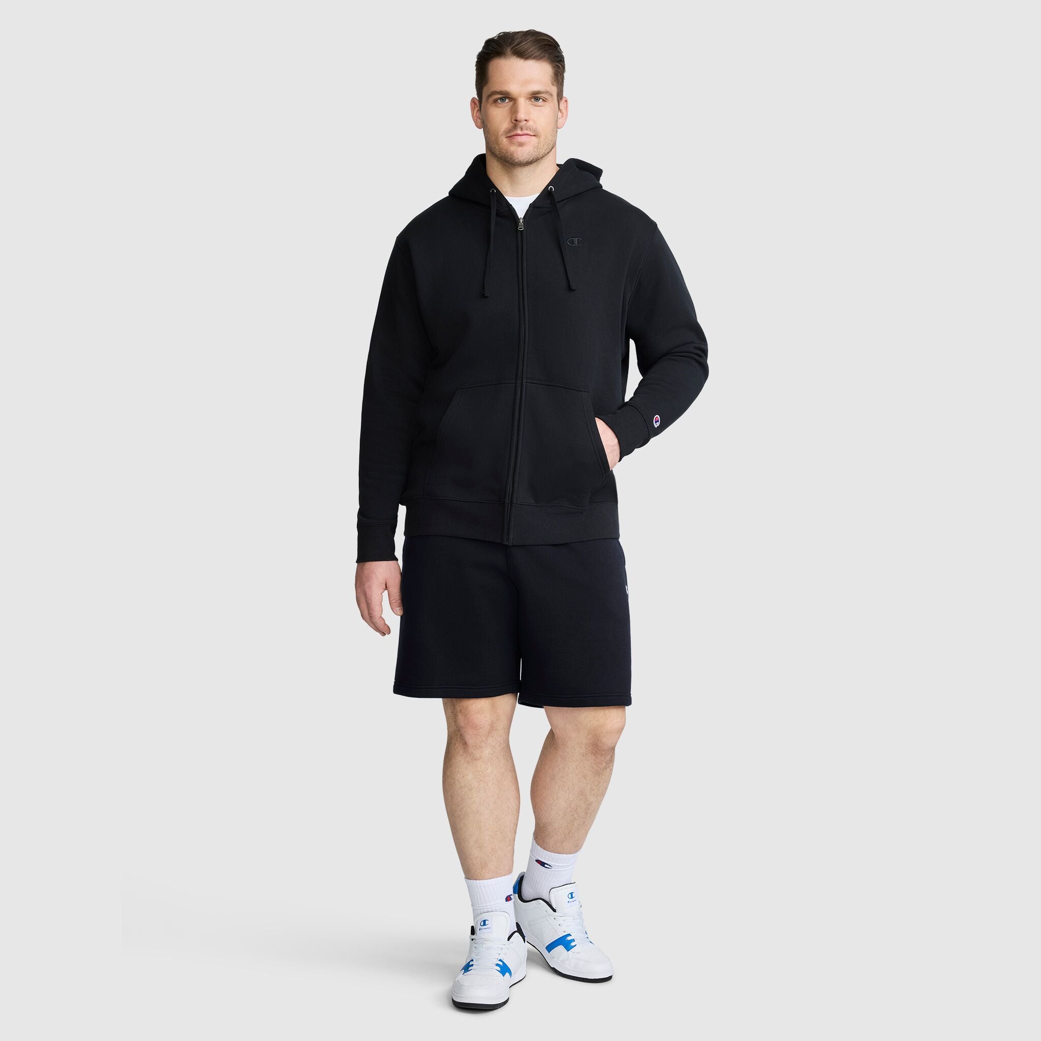 Powerblend Full-Zip Hoodie. C Logo - Big & Tall - Image 8