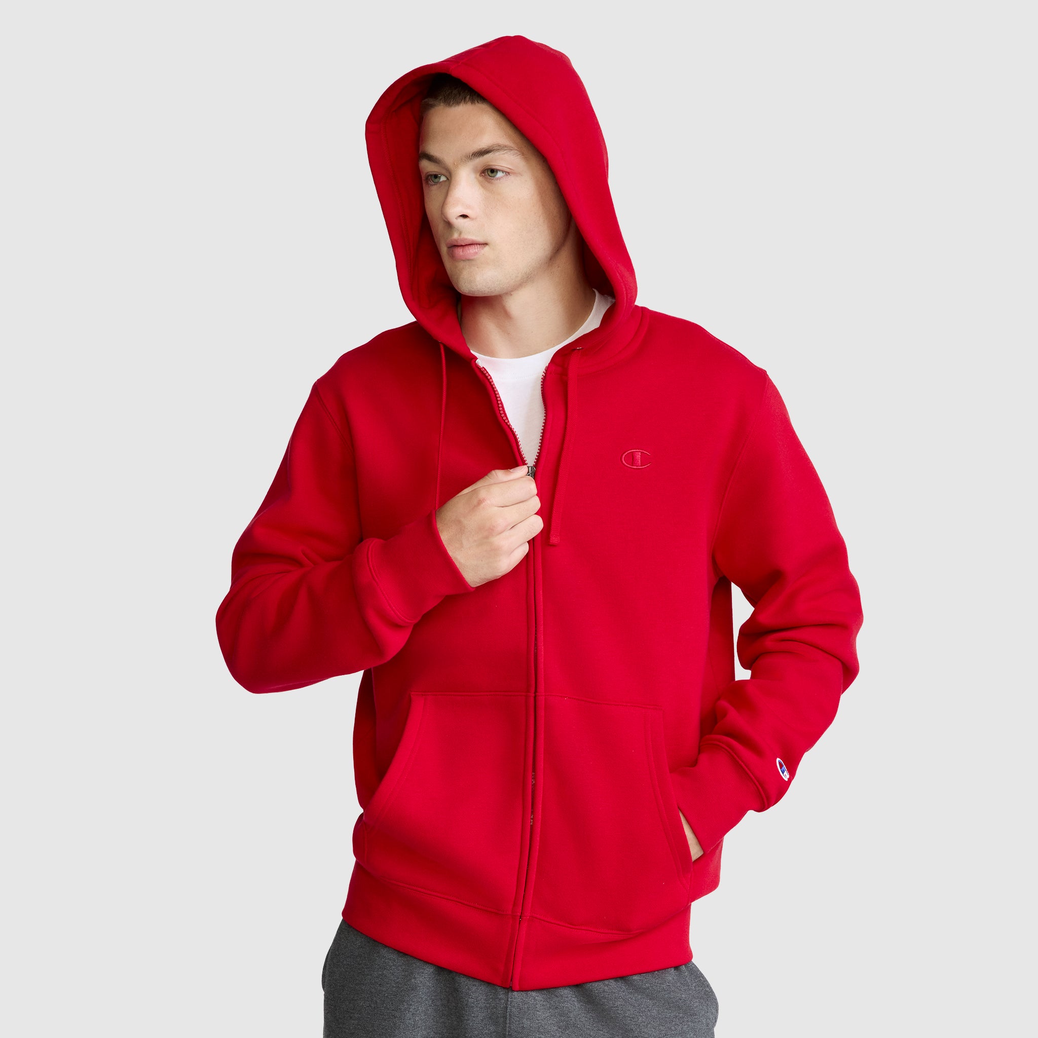 Powerblend Full-Zip Hoodie. C Logo - Image 2