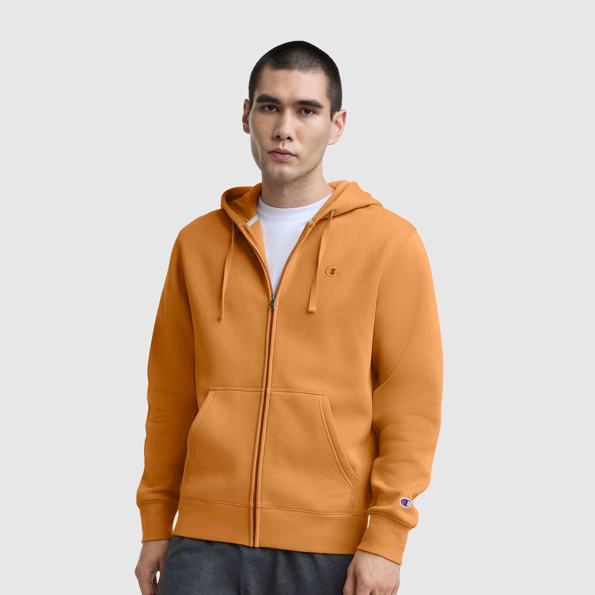 Powerblend Full-Zip Hoodie. C Logo