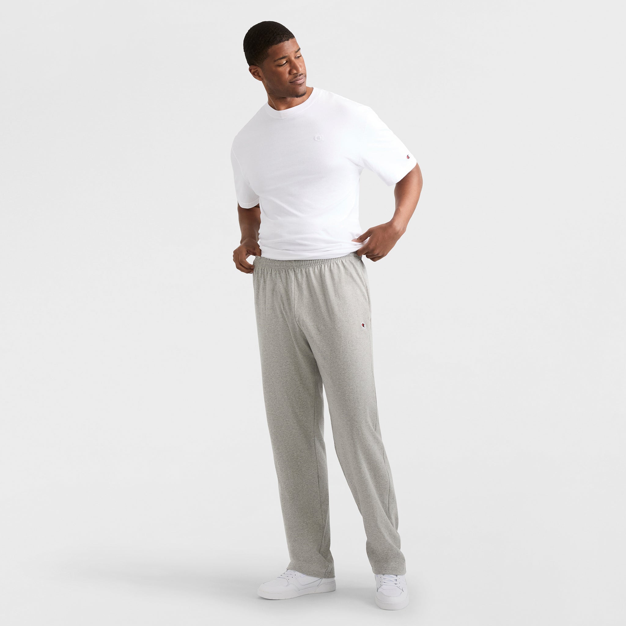 Lightweight Lounge Pants. Open Hem. C Logo - Big & Tall - Image 4