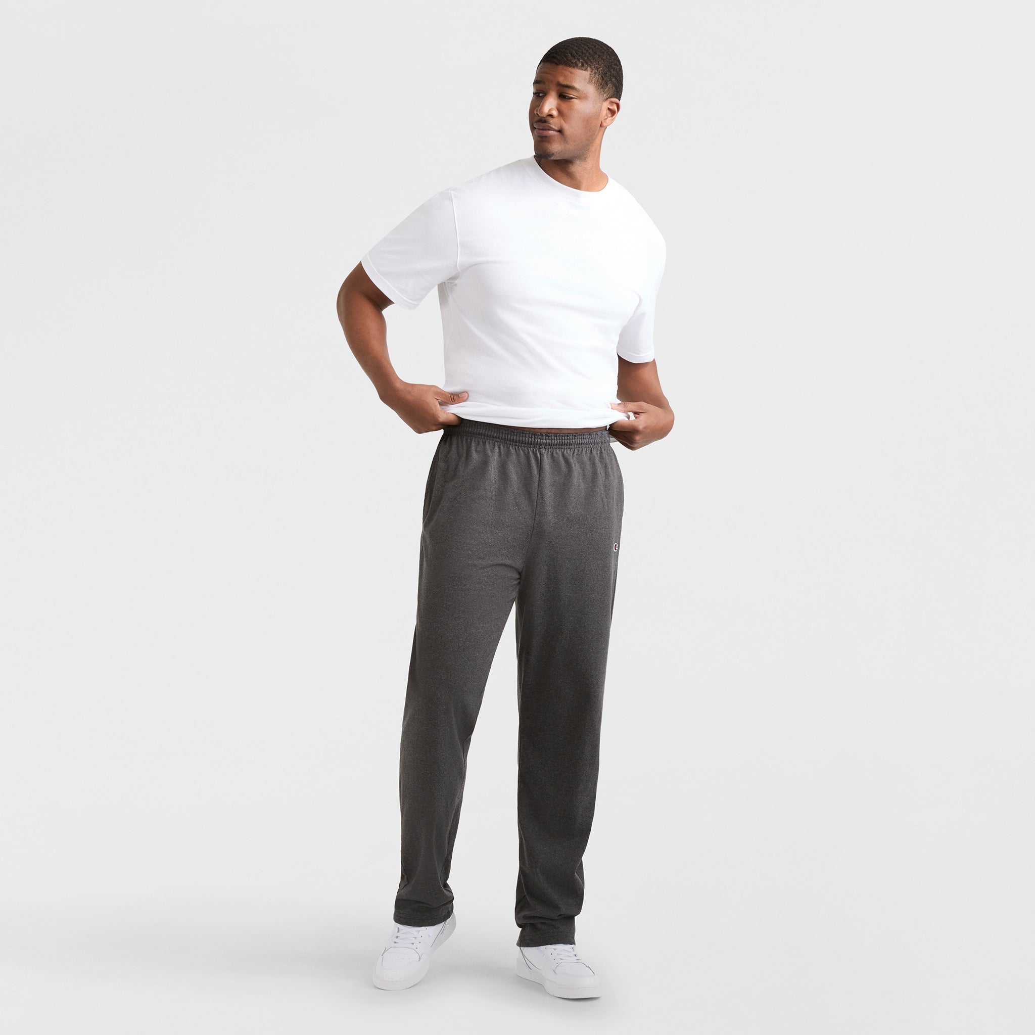 Lightweight Lounge Pants. Open Hem. C Logo - Big & Tall - Image 4