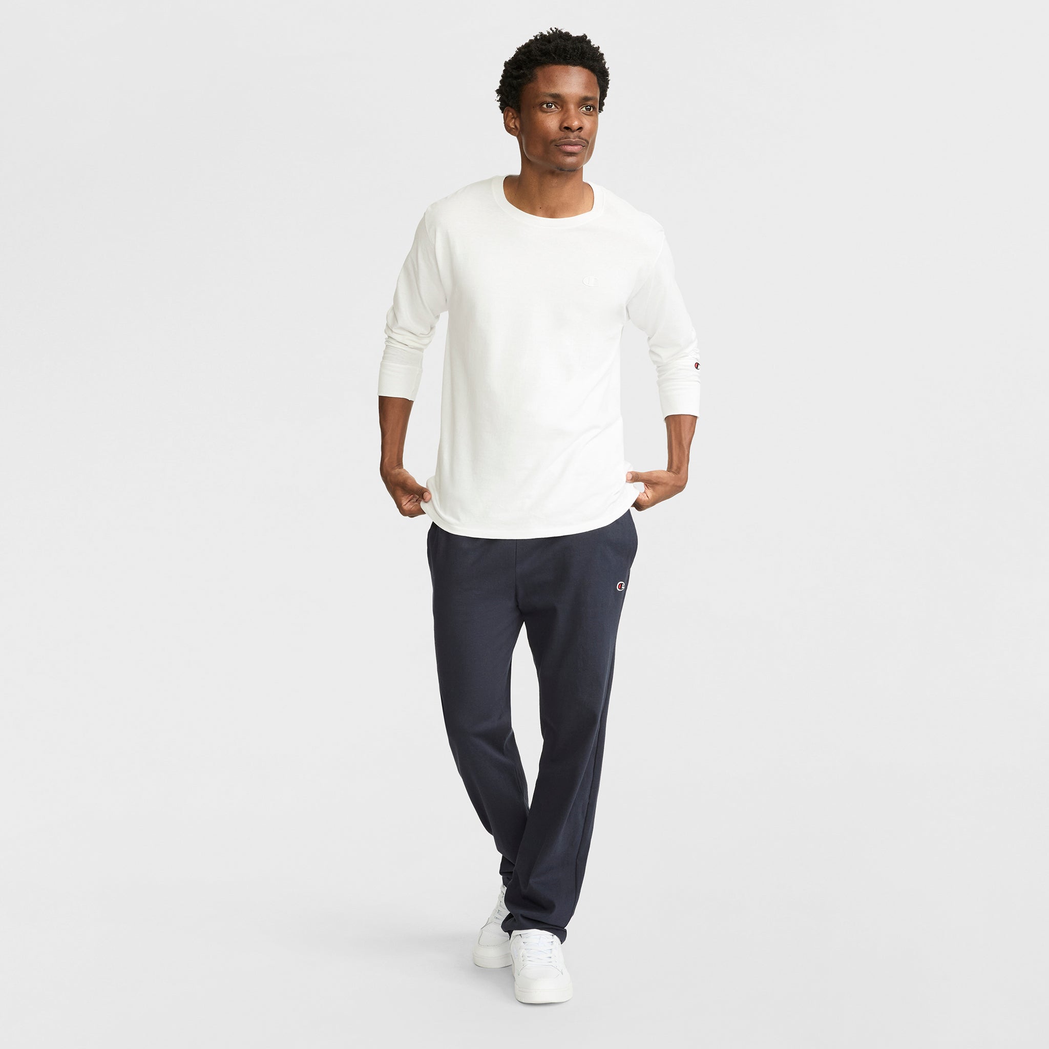 Lightweight Lounge Pants. Open Hem. C Logo - Image 4