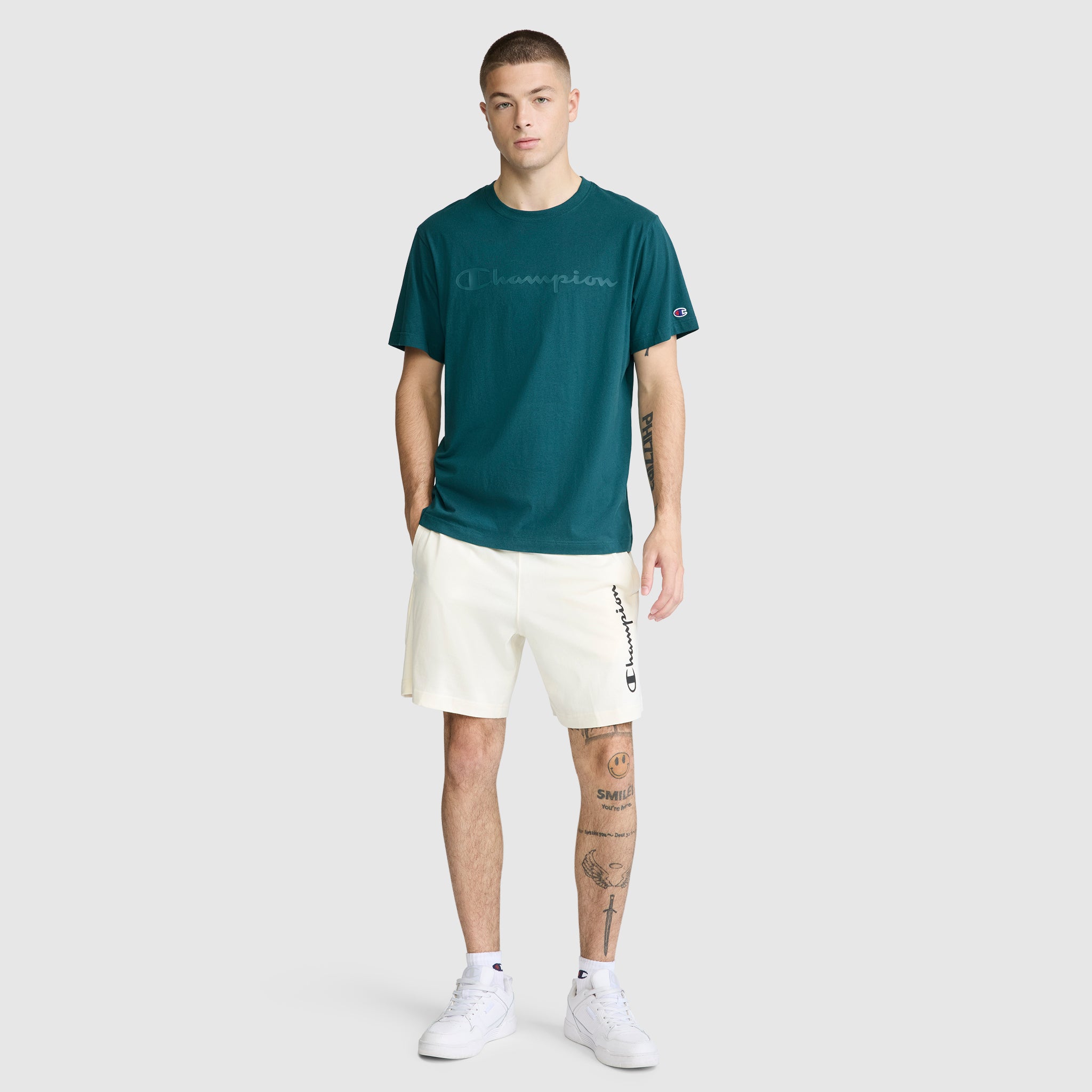 Classic Graphic T-Shirt. Tonal Script Logo - Image 5