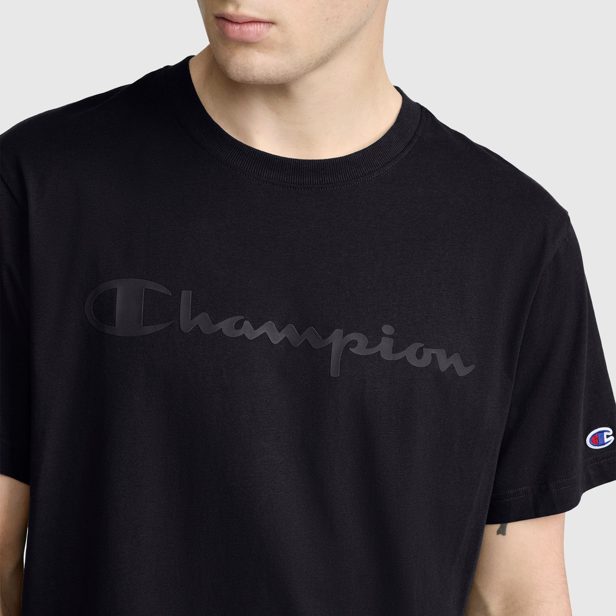 Classic Graphic T-Shirt. Tonal Script Logo - Image 3