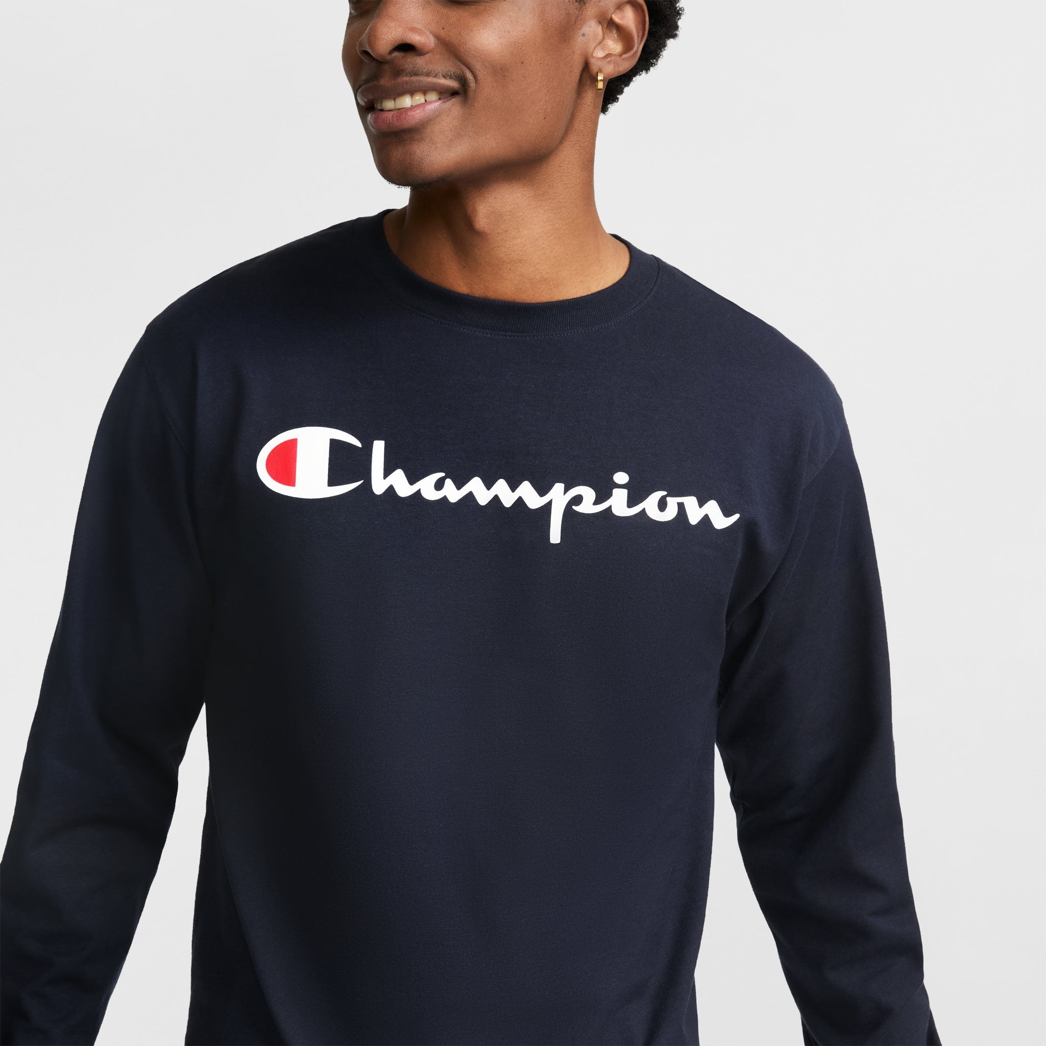 Classic Graphic Long-Sleeve T-Shirt. Script Logo - Image 3
