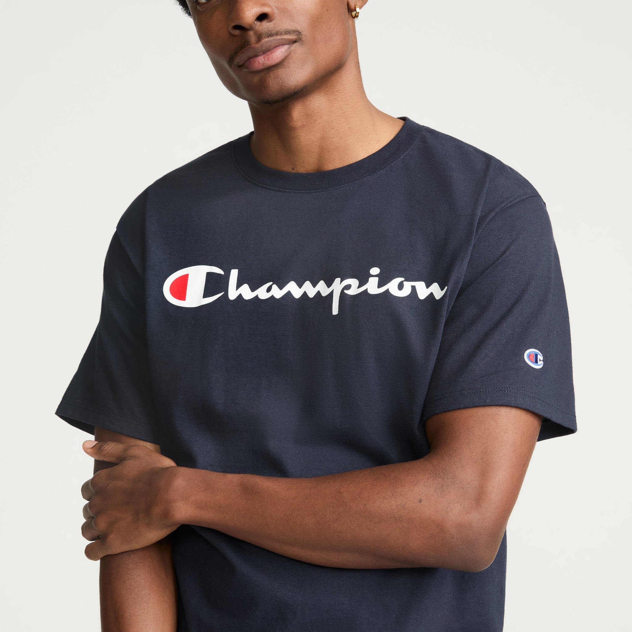 Classic Graphic T-Shirt. Script Logo - Image 3