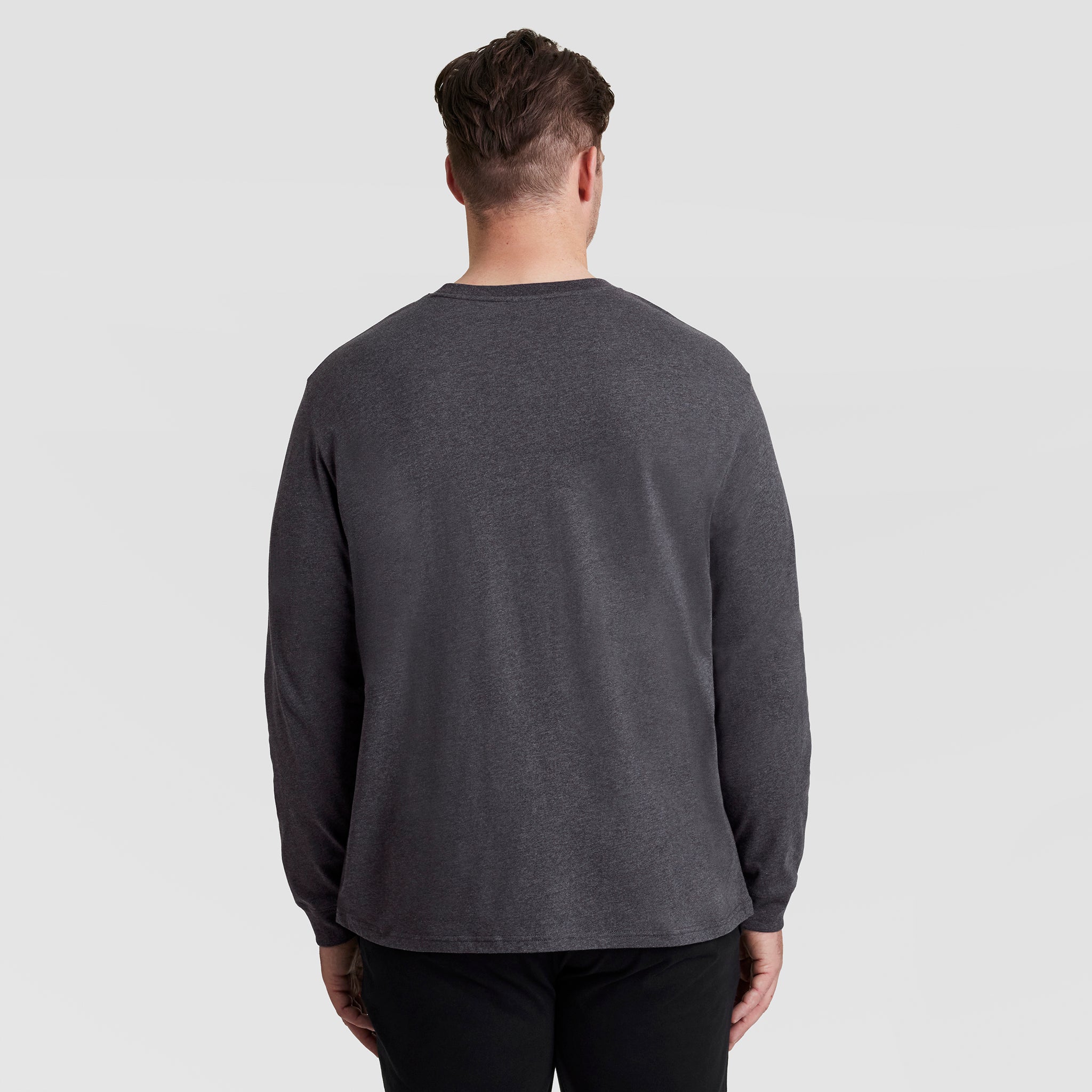 Classic Long Sleeve T-Shirt. Embroidered C Logo - Big & Tall - Image 3