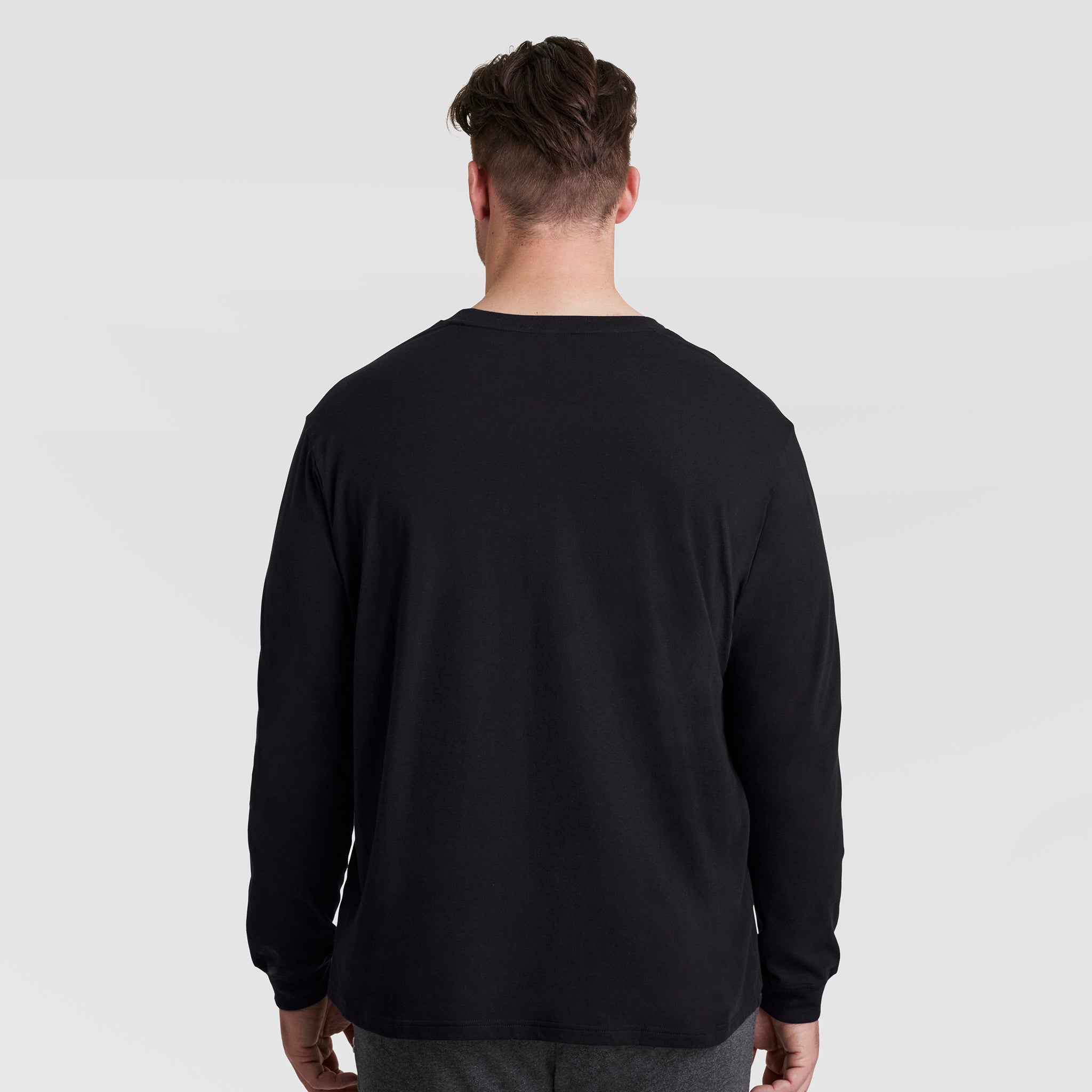 Classic Long Sleeve T-Shirt. Embroidered C Logo - Big & Tall - Image 3