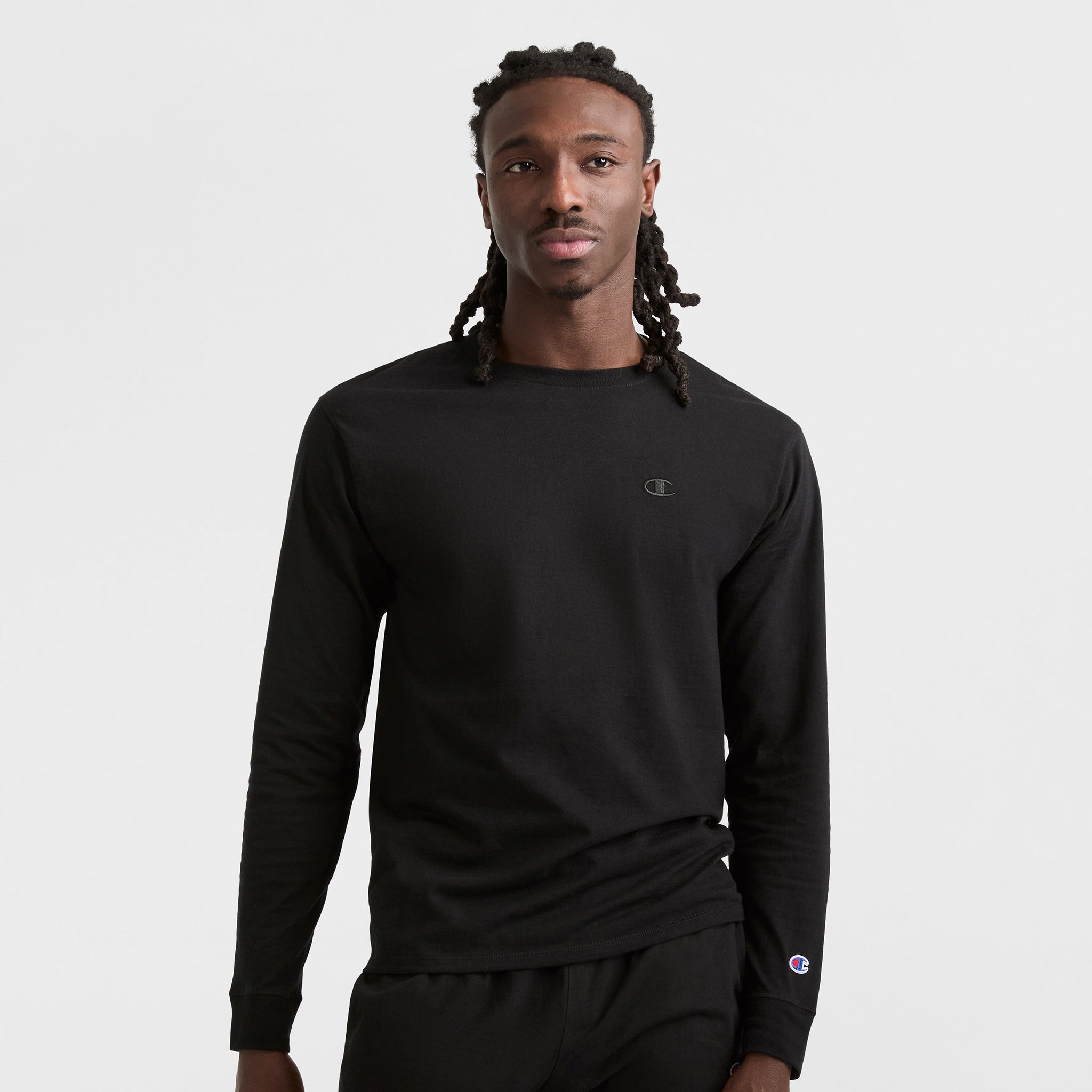 Classic Long Sleeve T-Shirt. Embroidered C Logo