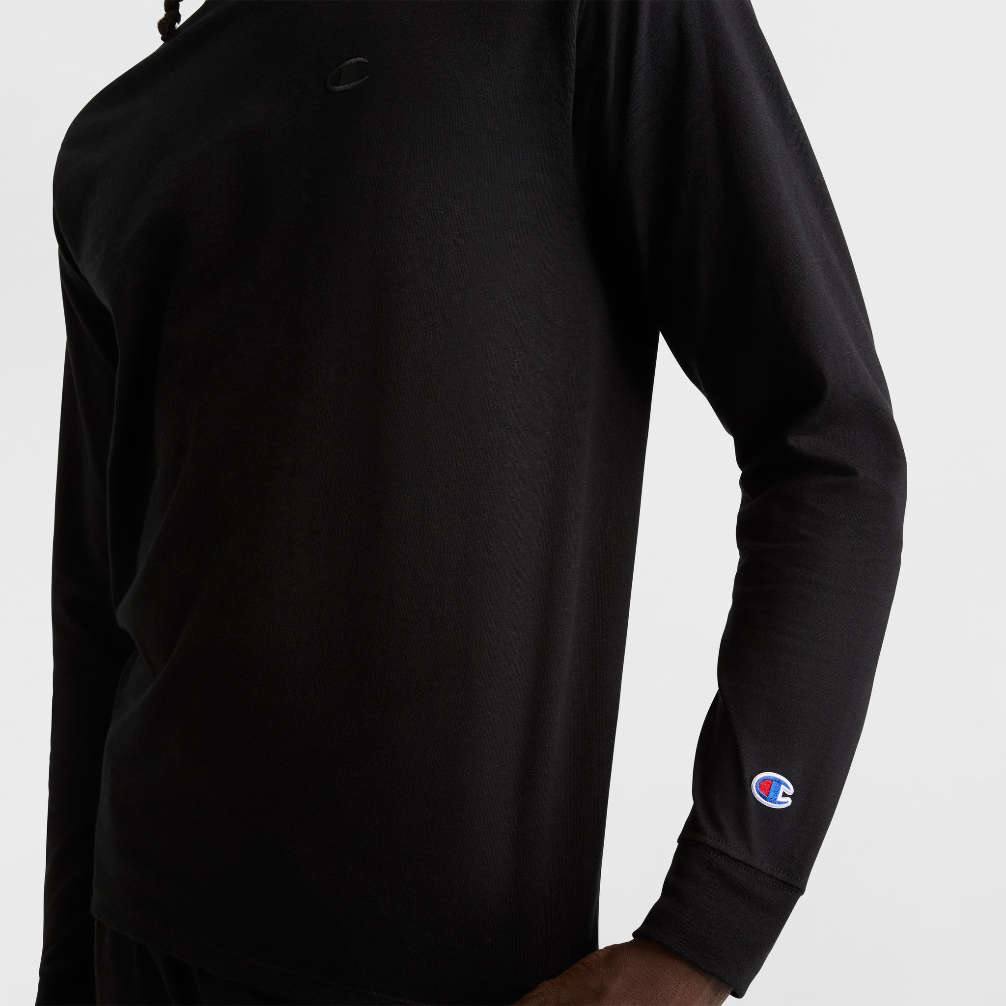 Classic Long Sleeve T-Shirt. Embroidered C Logo - Image 3
