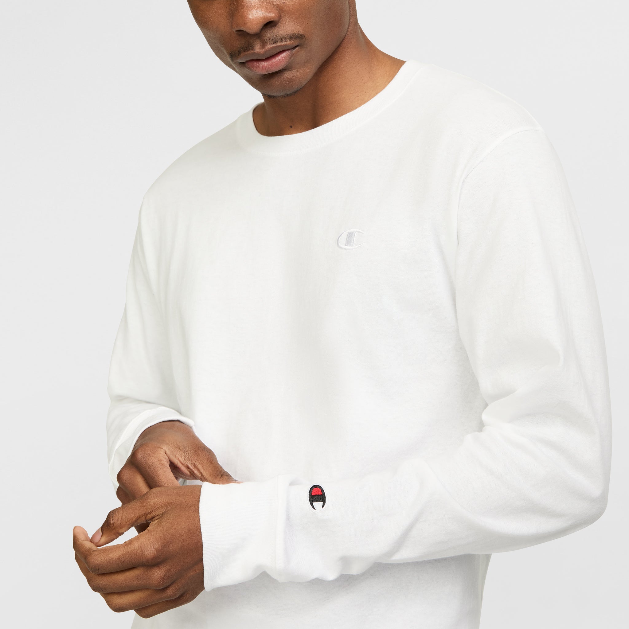 Classic Long Sleeve T-Shirt. Embroidered C Logo - Image 3