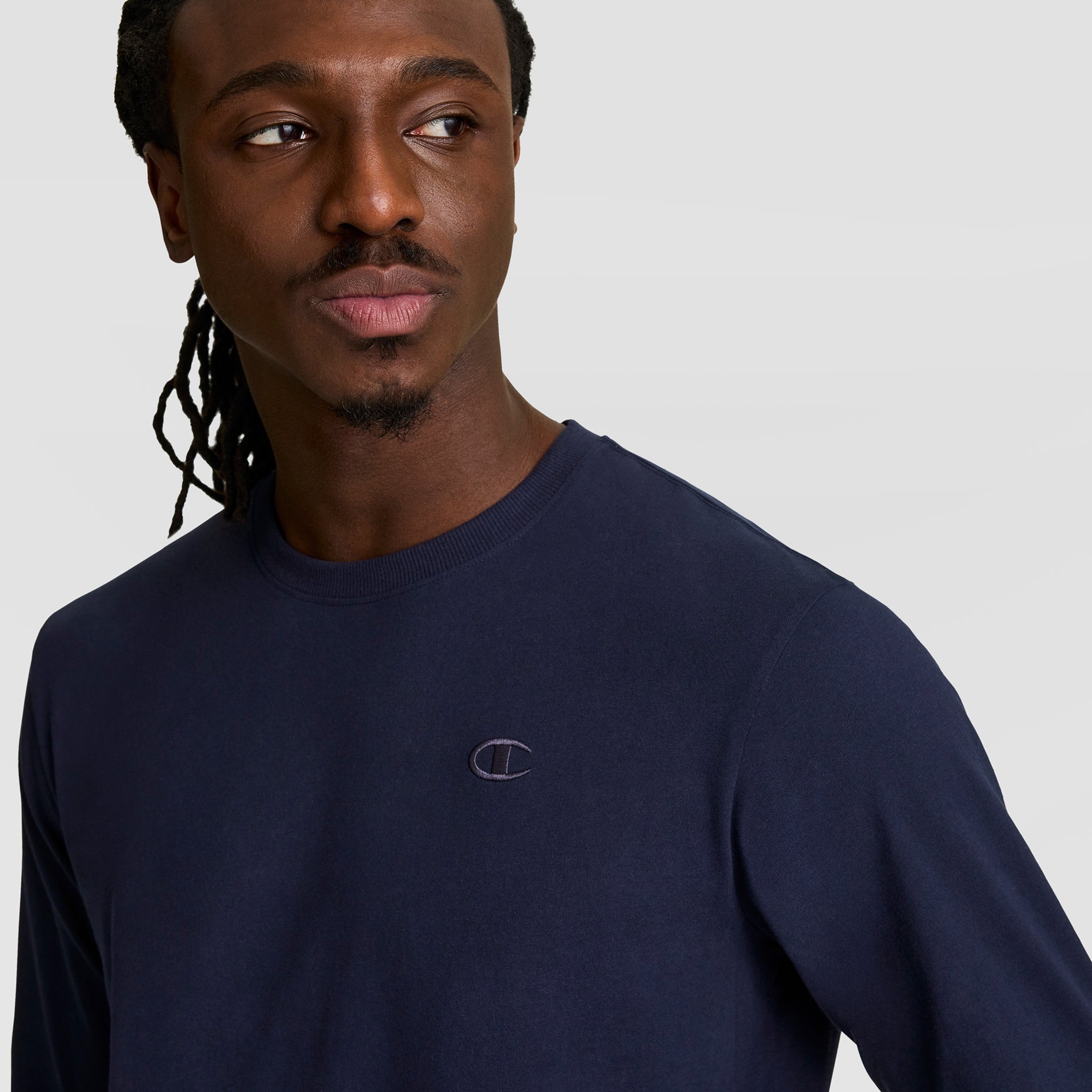 Classic Long Sleeve T-Shirt. Embroidered C Logo - Image 3