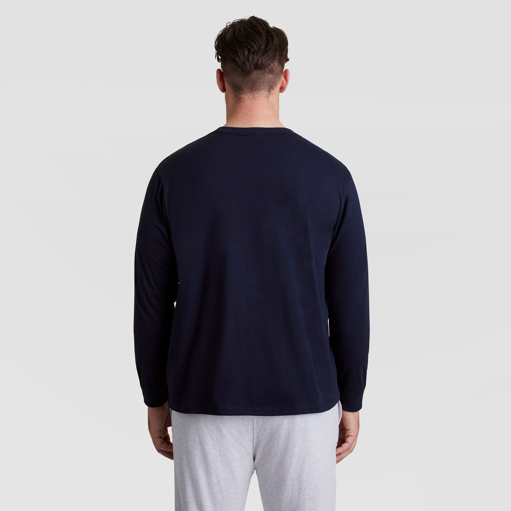 Classic Long Sleeve T-Shirt. Embroidered C Logo - Big & Tall - Image 3