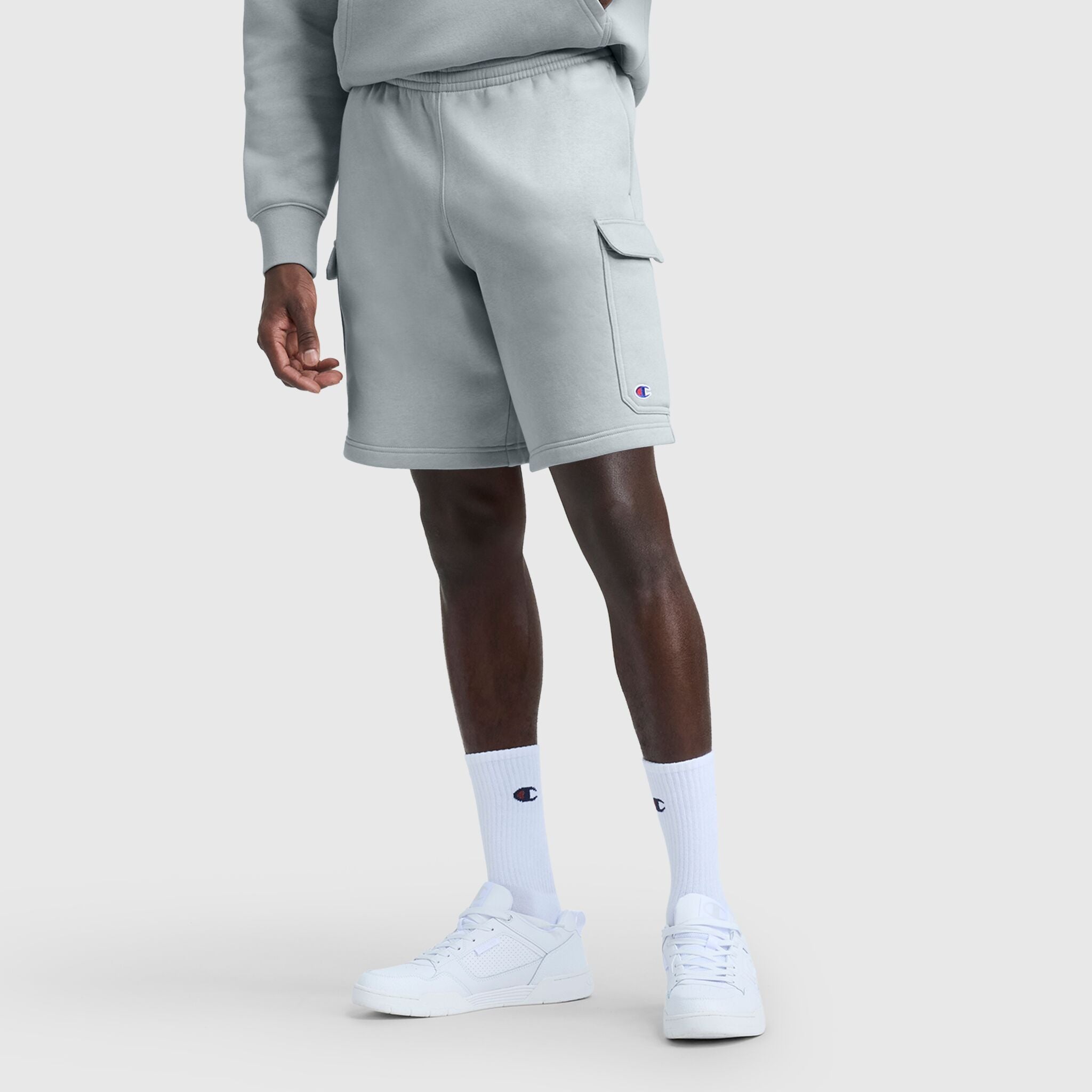 8 Fleece Cargo Short. C Logo