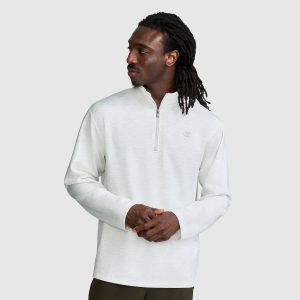 Sport Long Sleeve 1/4 Zip Mockneck. C Logo