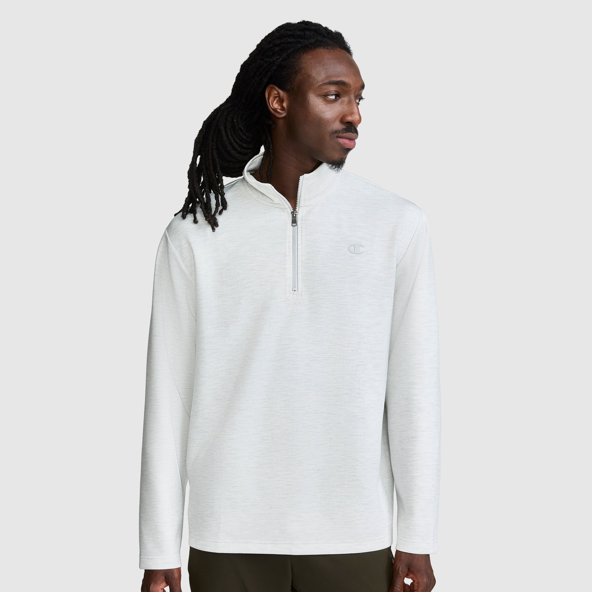 Sport Long Sleeve 1/4 Zip Mockneck. C Logo - Image 2