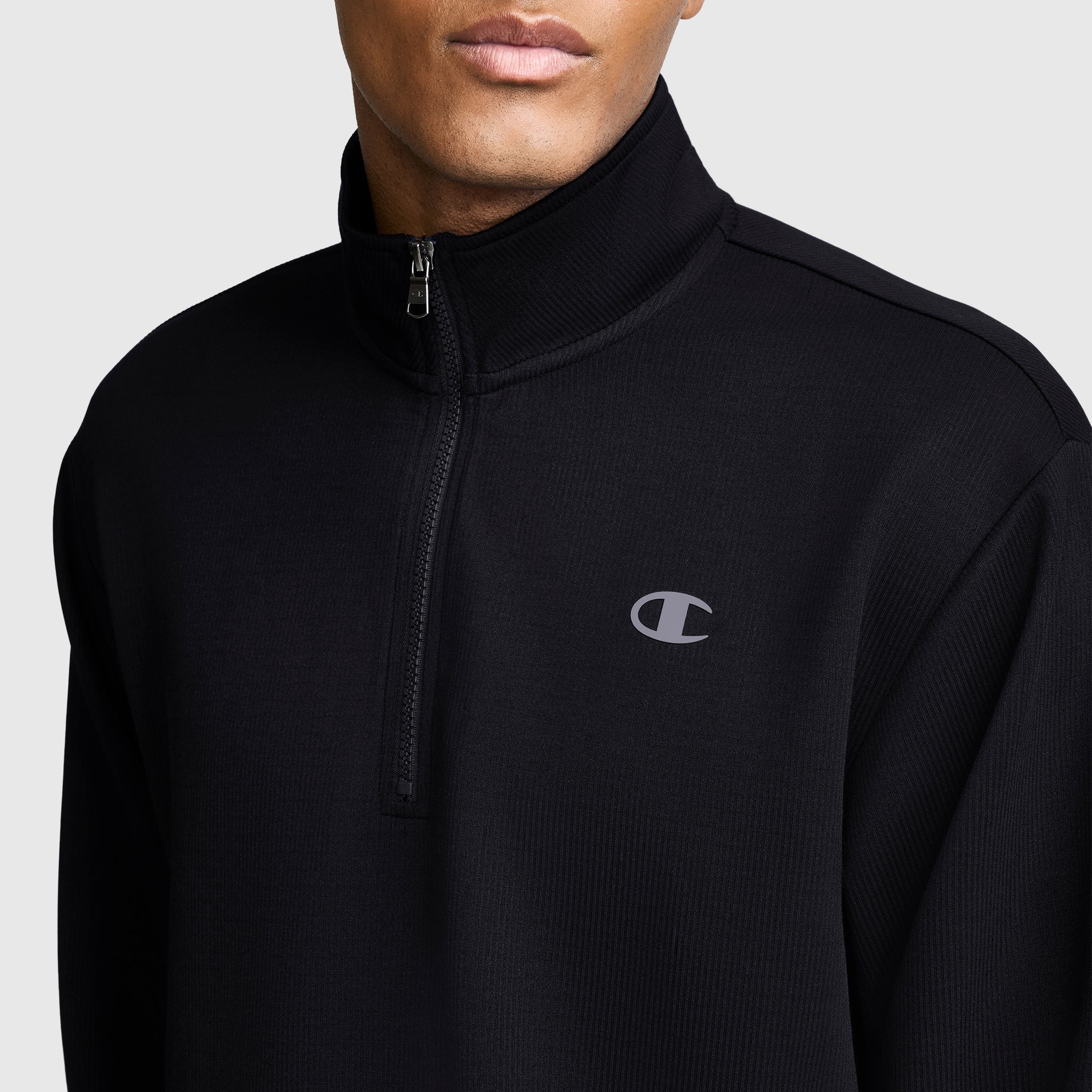 Sport Long Sleeve 1/4 Zip Mockneck. C Logo - Image 4