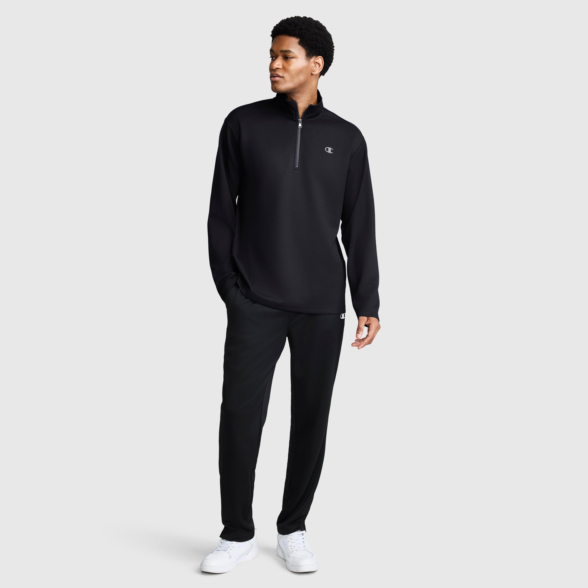 Sport Long Sleeve 1/4 Zip Mockneck. C Logo - Image 5