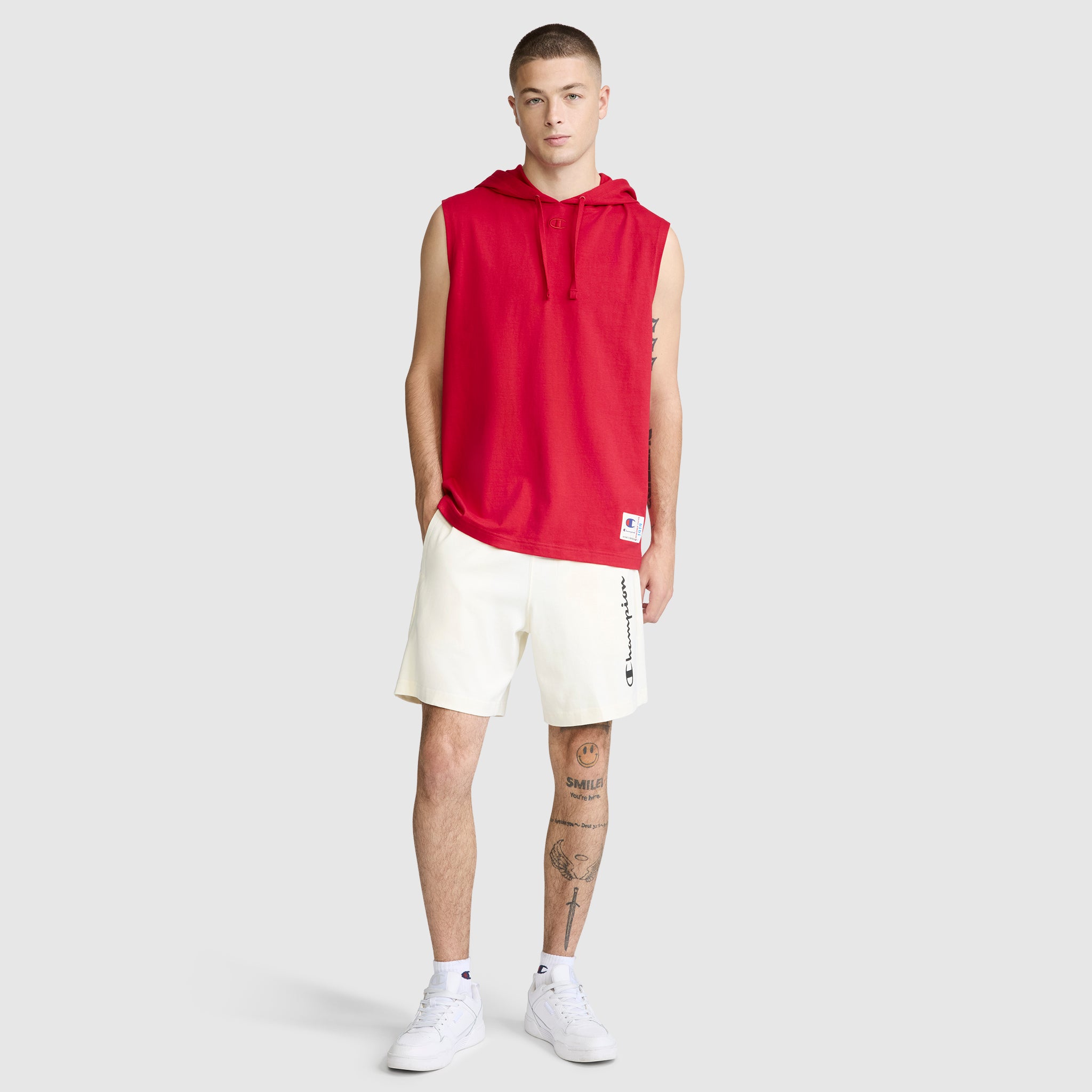 Jersey Sleeveless Hoodie. C Logo - Image 7