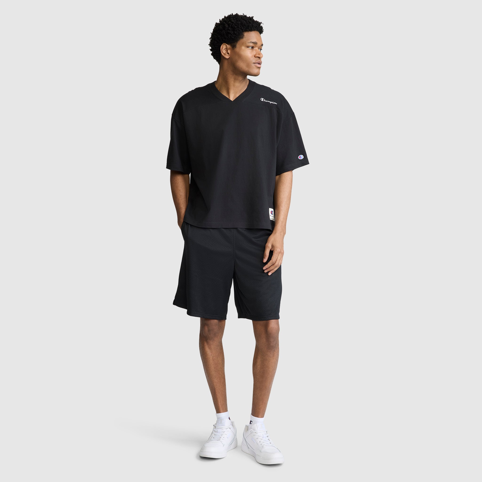 Short Sleeve Boxy T-Shirt. Embroidered Script Logo - Image 6