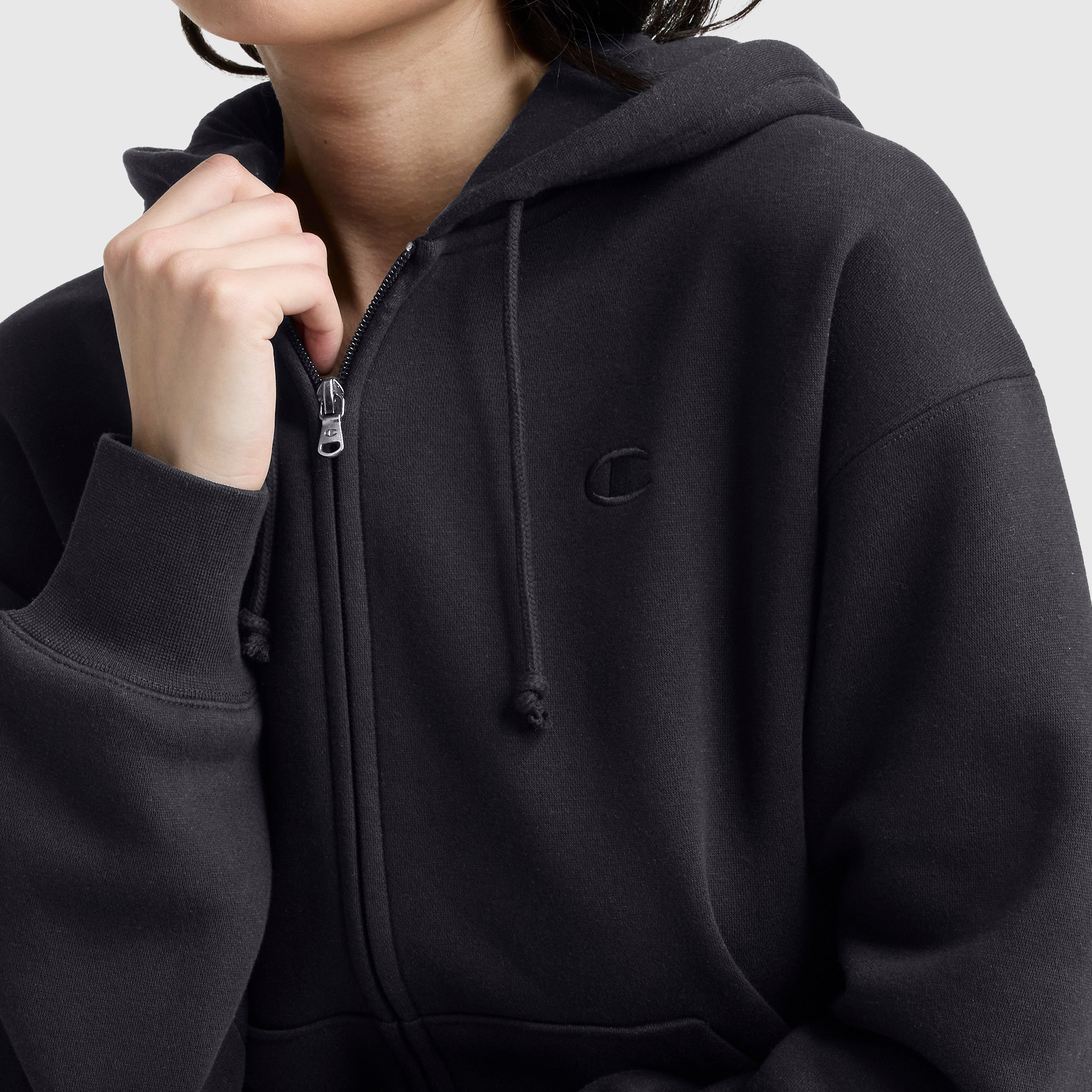 Powerblend Fleece Zip-Up Hoodie. C Logo - Image 4