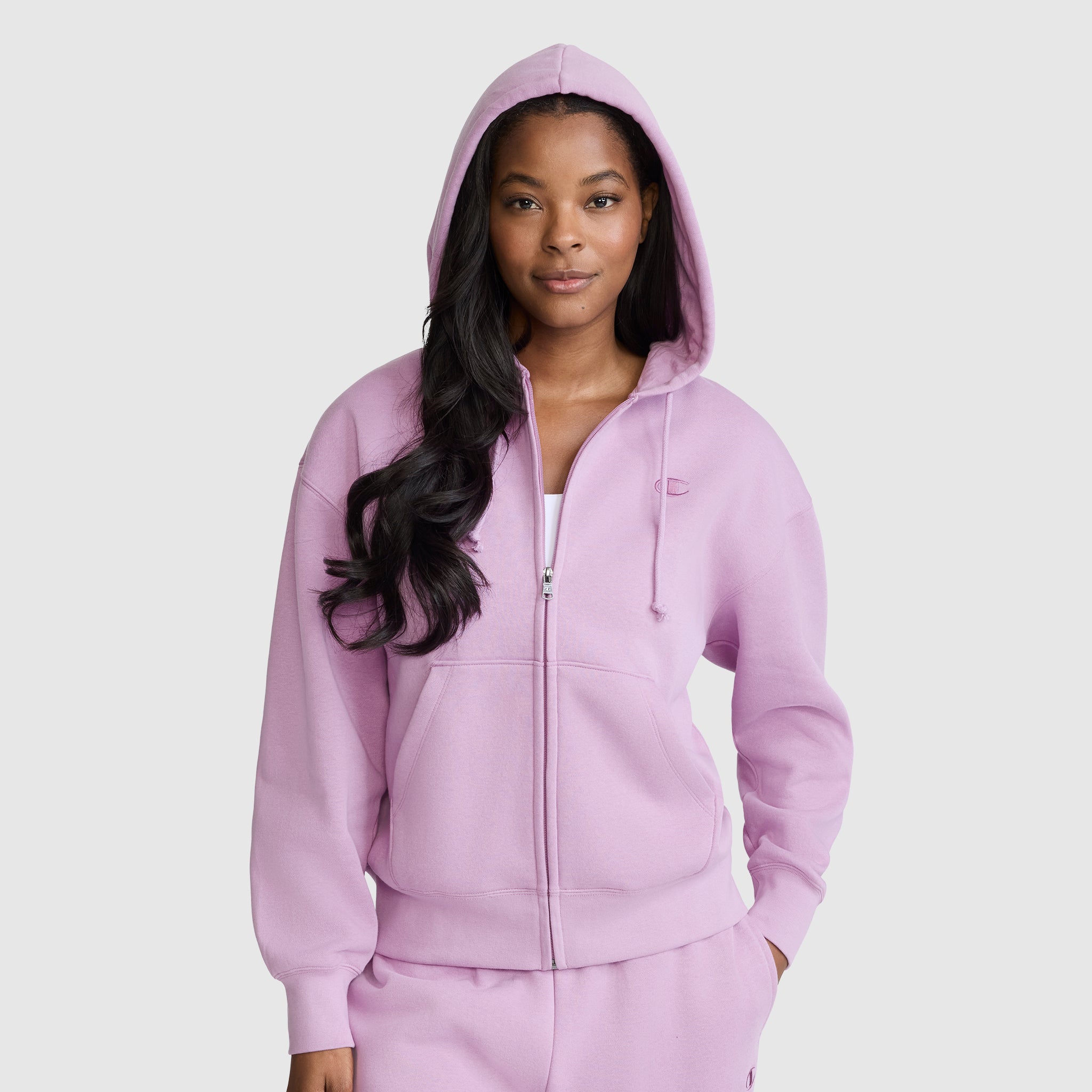 Powerblend Fleece Zip-Up Hoodie. C Logo - Image 2
