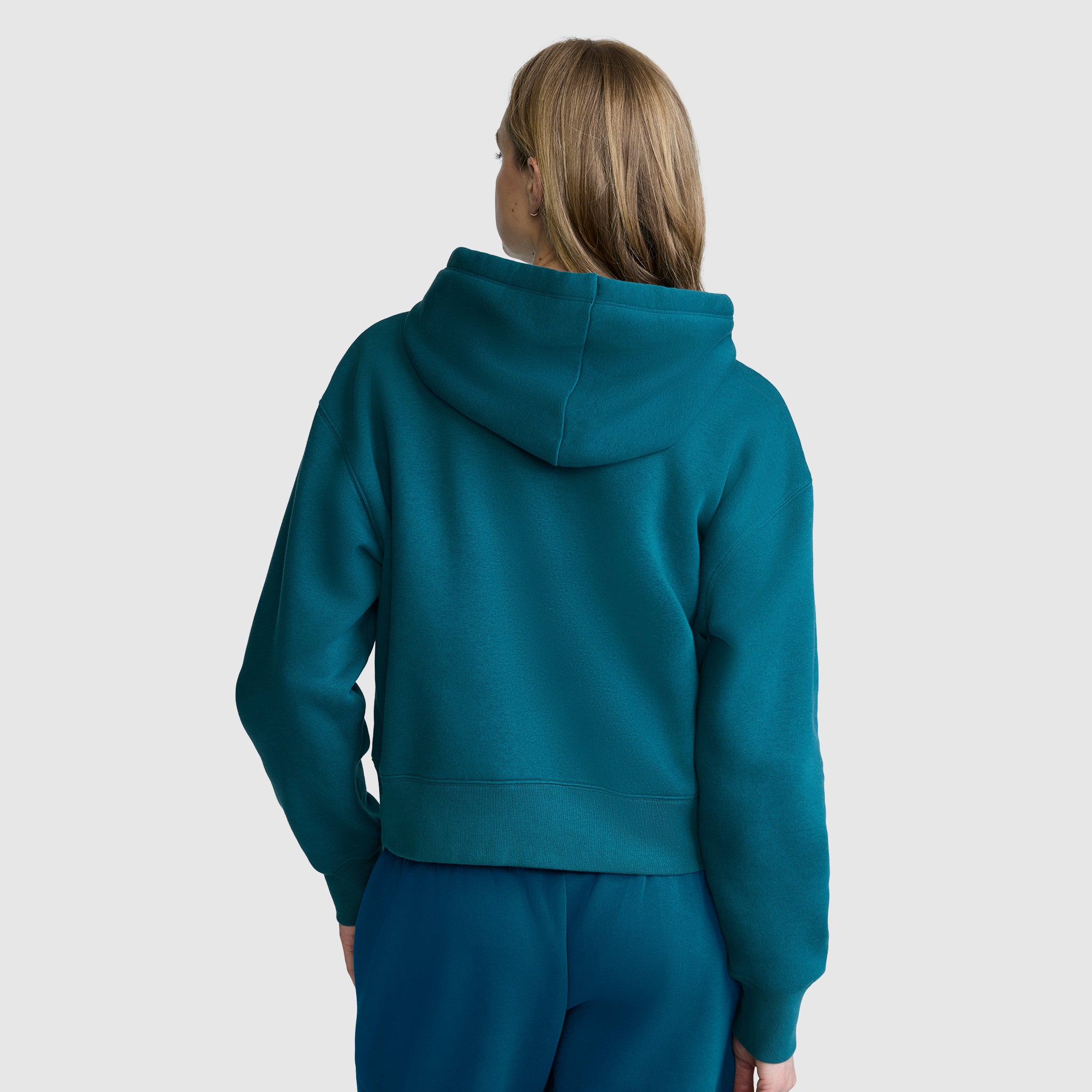 Cropped Zip-Up Hoodie - Image 3