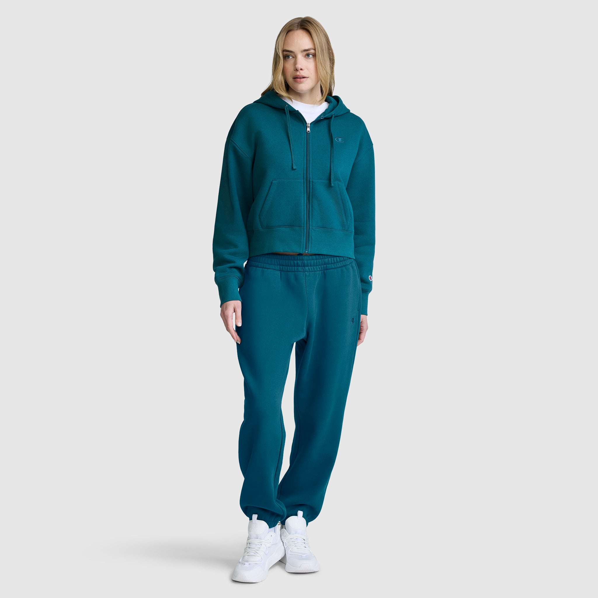 Cropped Zip-Up Hoodie - Image 6