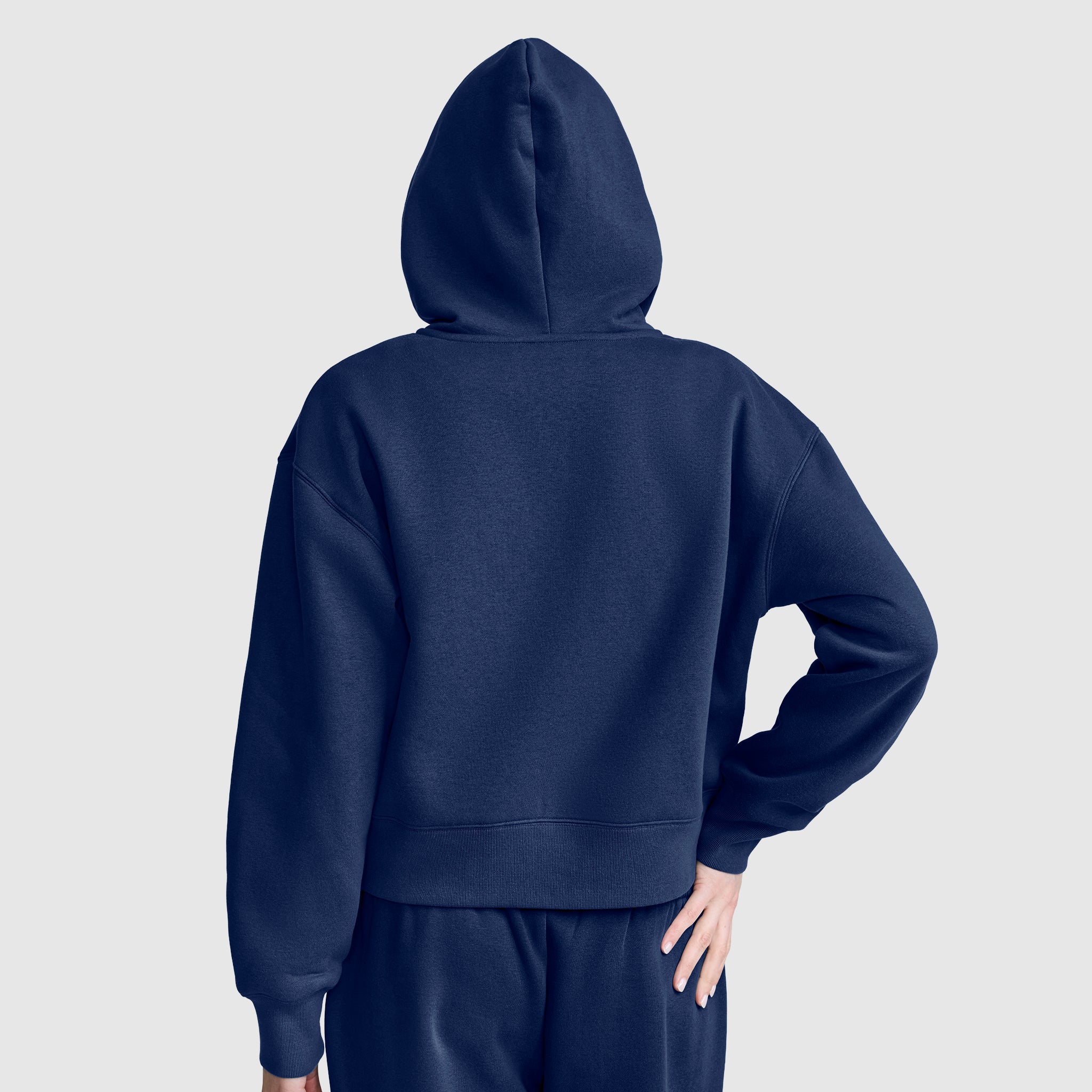 Cropped Zip-Up Hoodie - Image 4