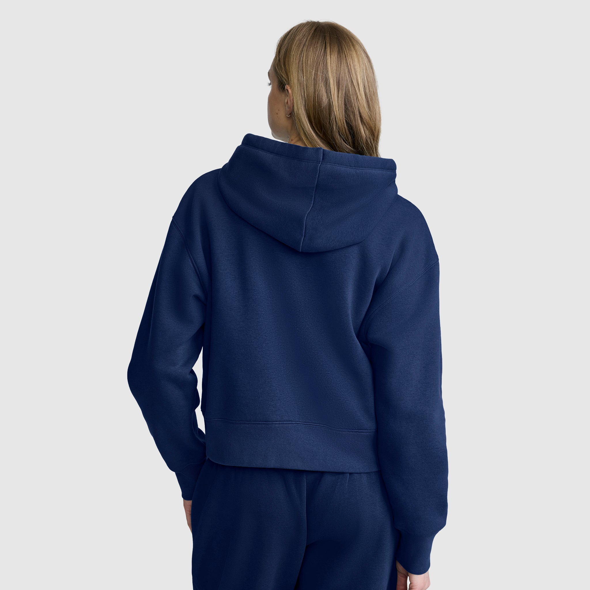 Cropped Zip-Up Hoodie - Image 3