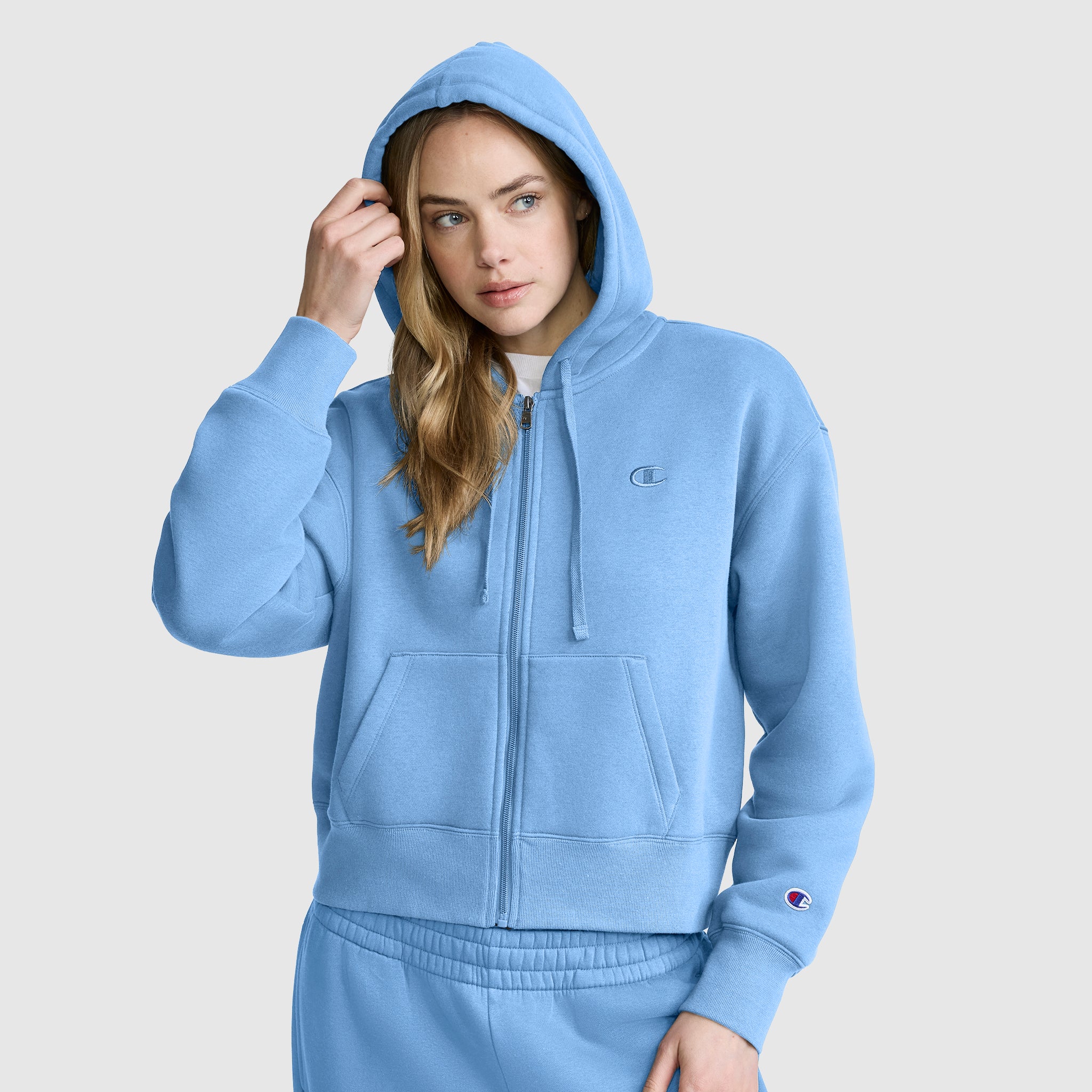 Cropped Zip-Up Hoodie - Image 5