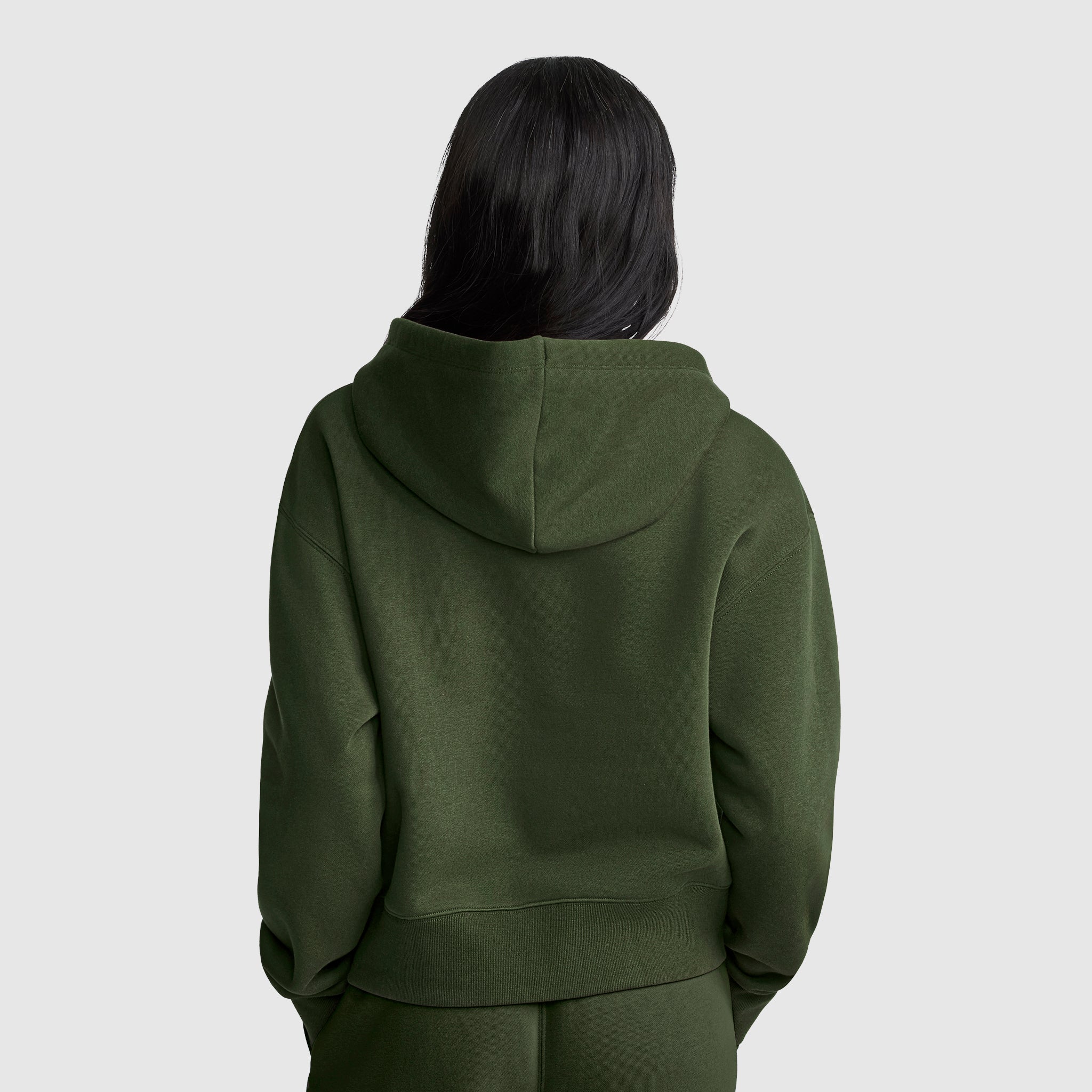 Cropped Zip-Up Hoodie - Image 3
