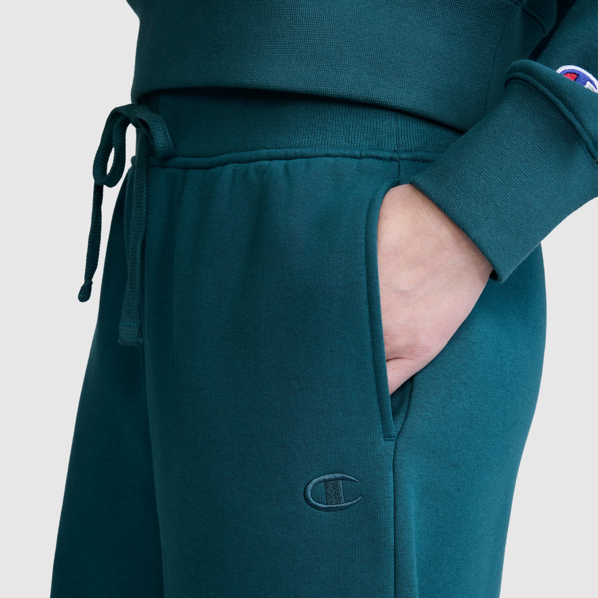 Wide Leg Fleece Sweatpants. C Logo - Image 4