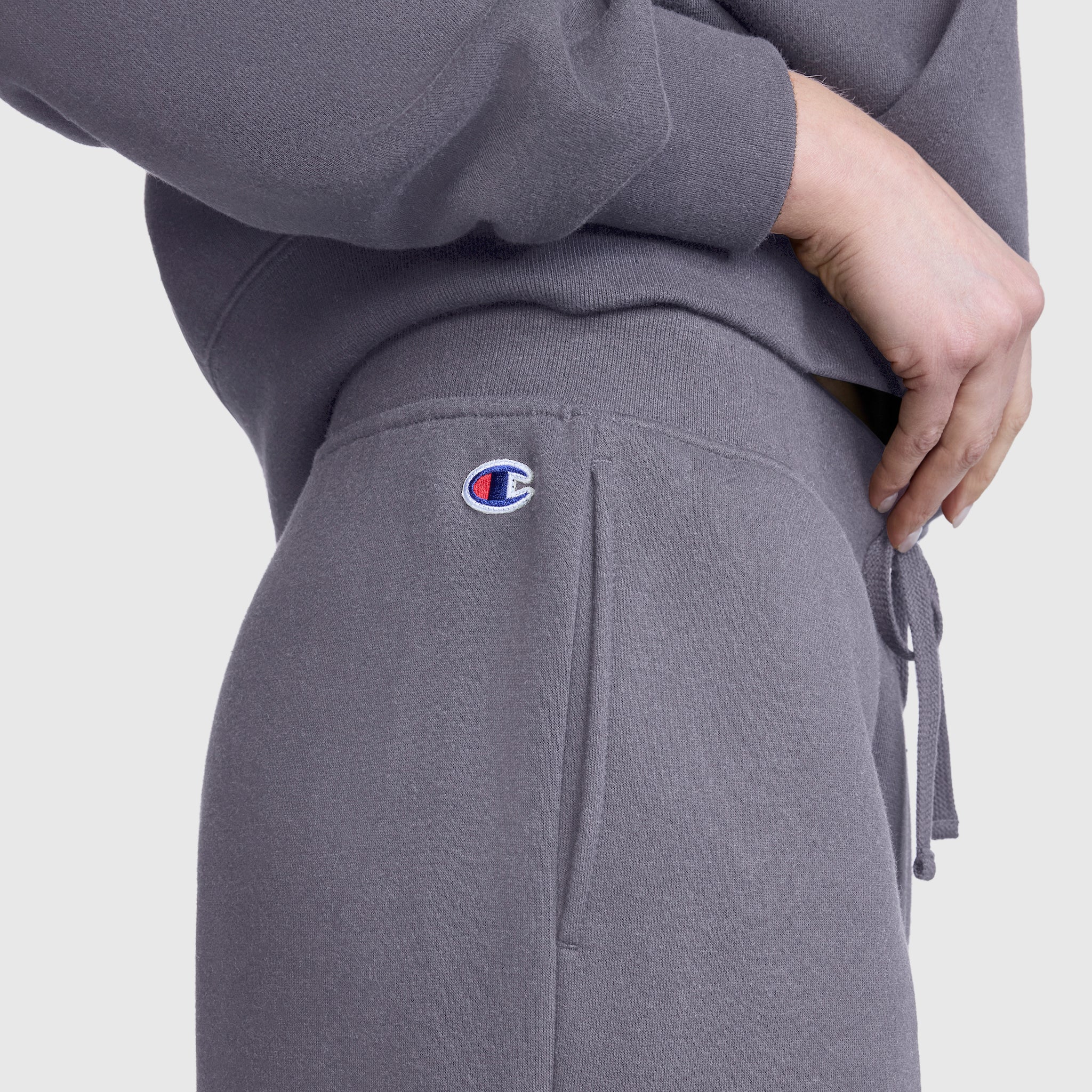 Wide Leg Fleece Sweatpants. C Logo - Image 4