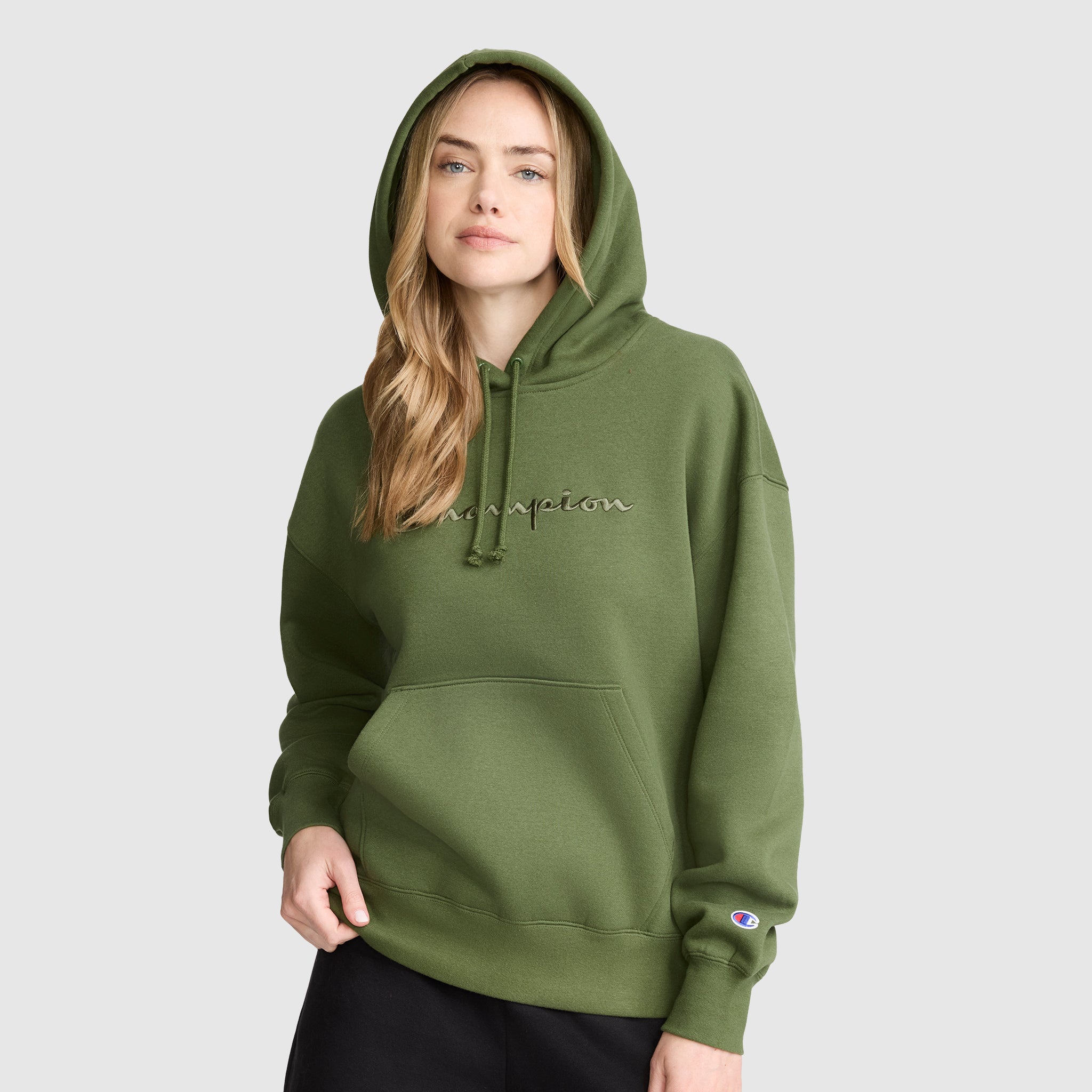Tonal Script Freshman Powerblend Hoodie - Image 2