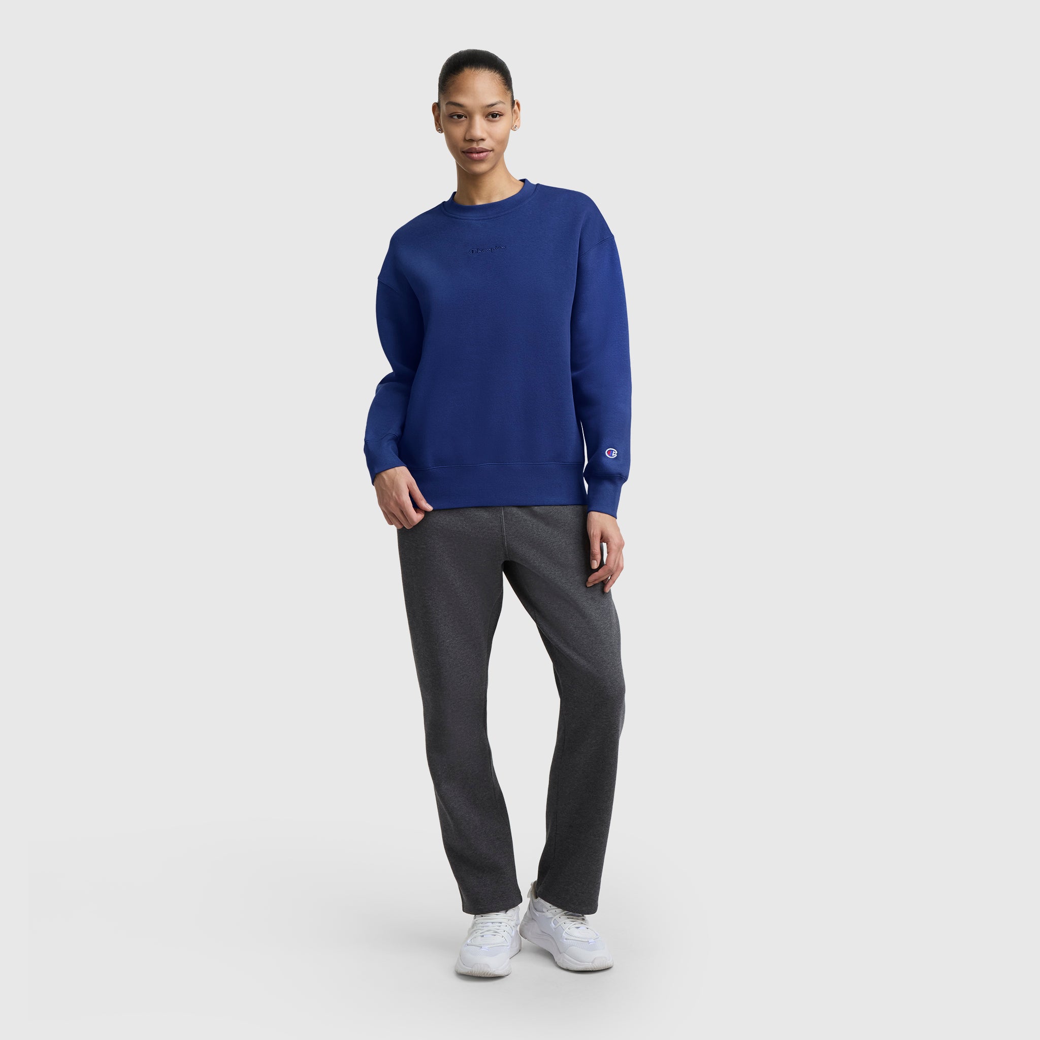 Powerblend Crewneck Sweatshirt. Embroidered Script Logo - Image 5