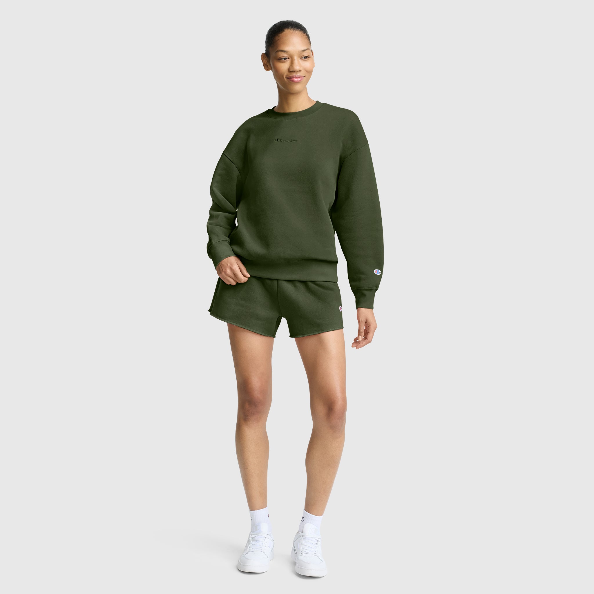 Powerblend Crewneck Sweatshirt. Embroidered Script Logo - Image 4