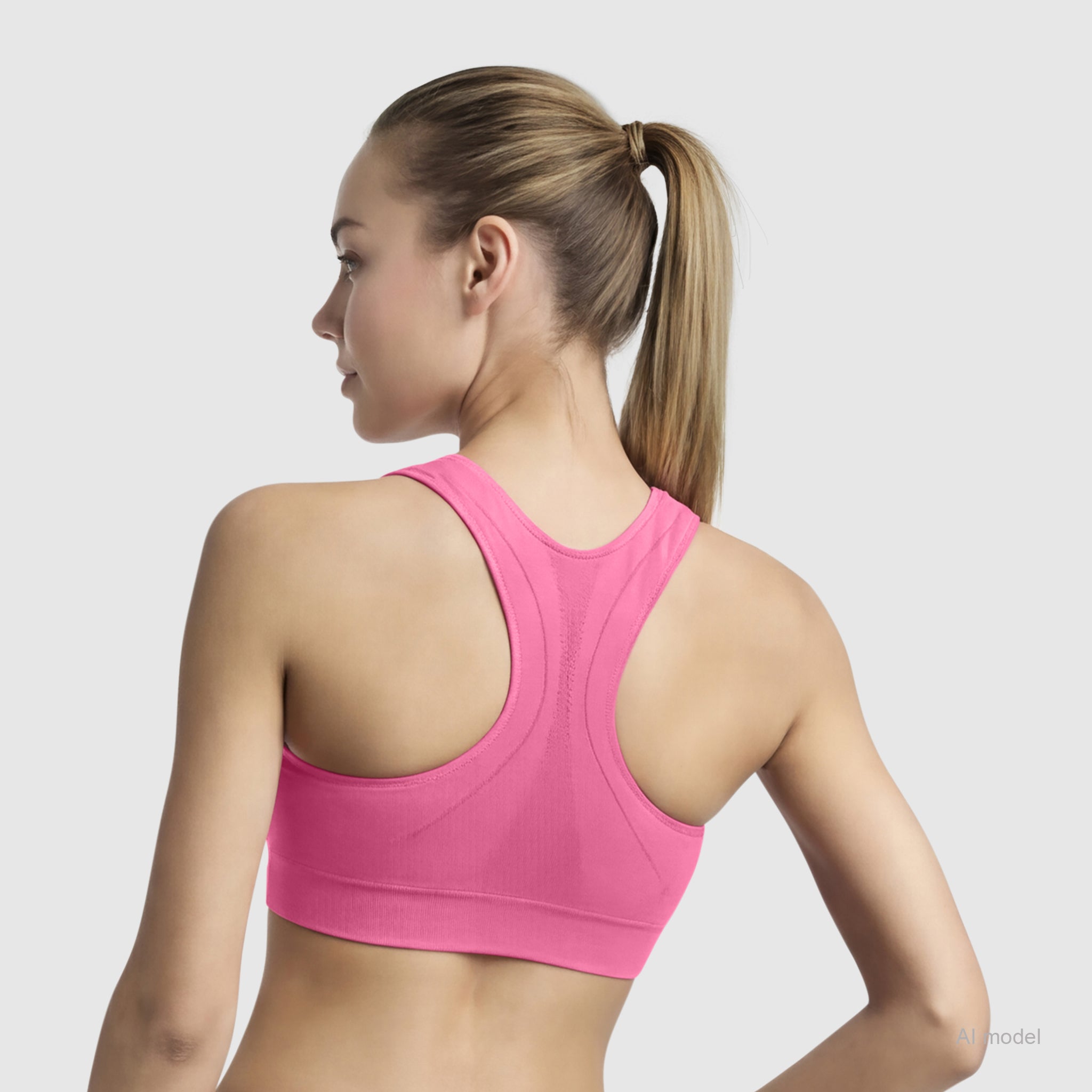 Seamless Racerback Sports Bra - Image 2