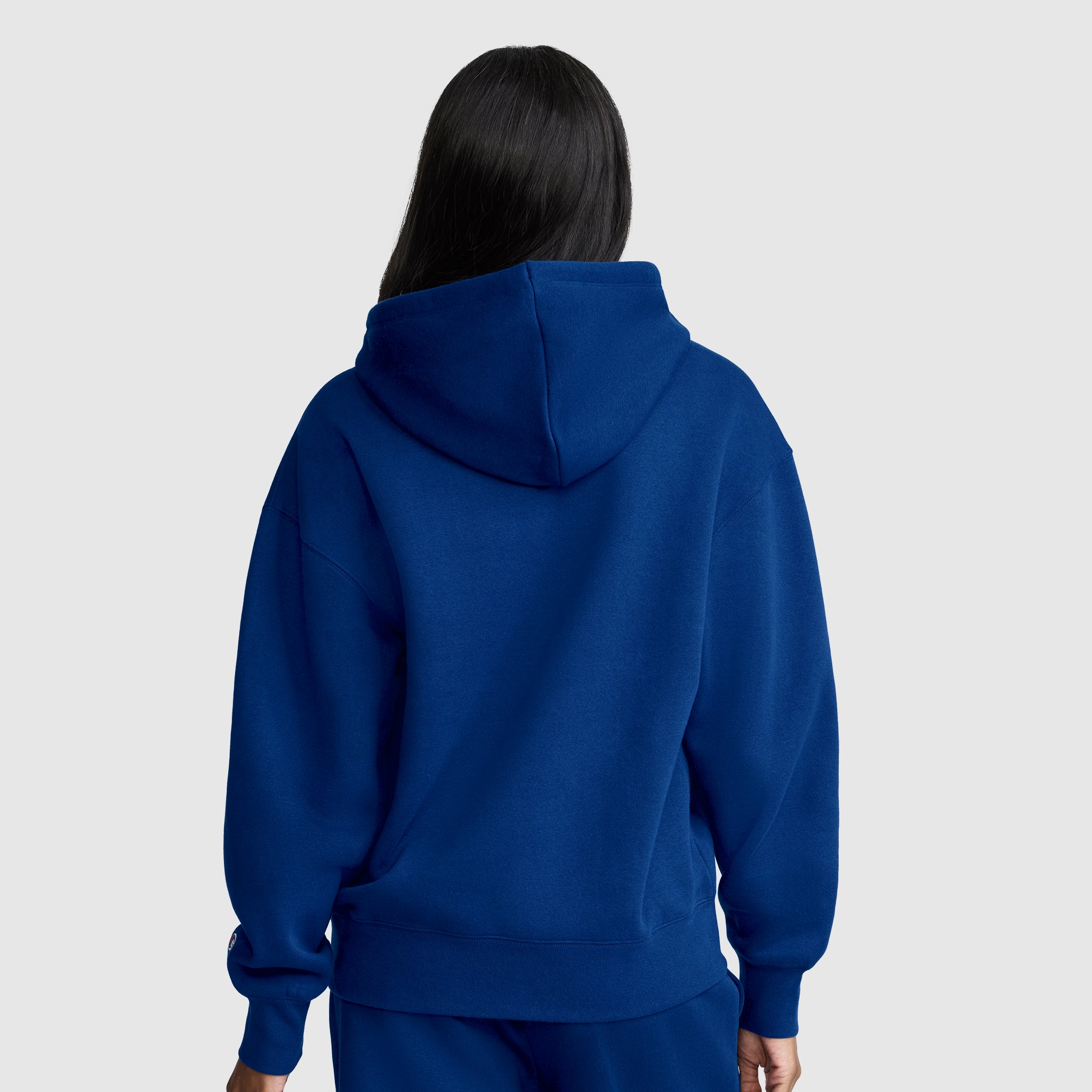 Champion Women's Powerblend Relaxed Hoodie. Script Logo - Image 3