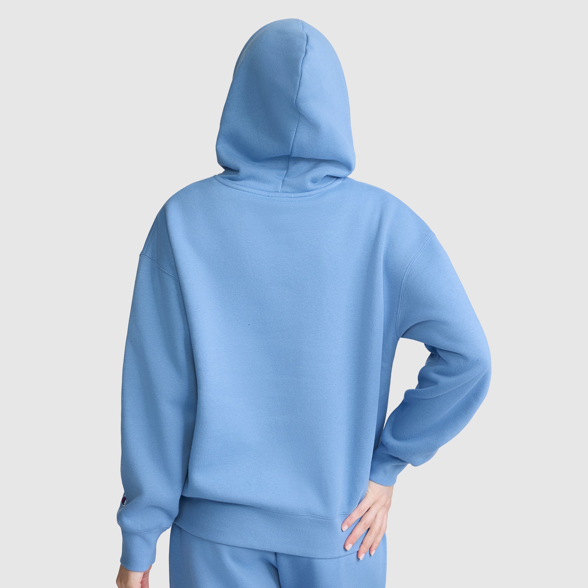 Champion Women's Powerblend Relaxed Hoodie. Script Logo - Image 4