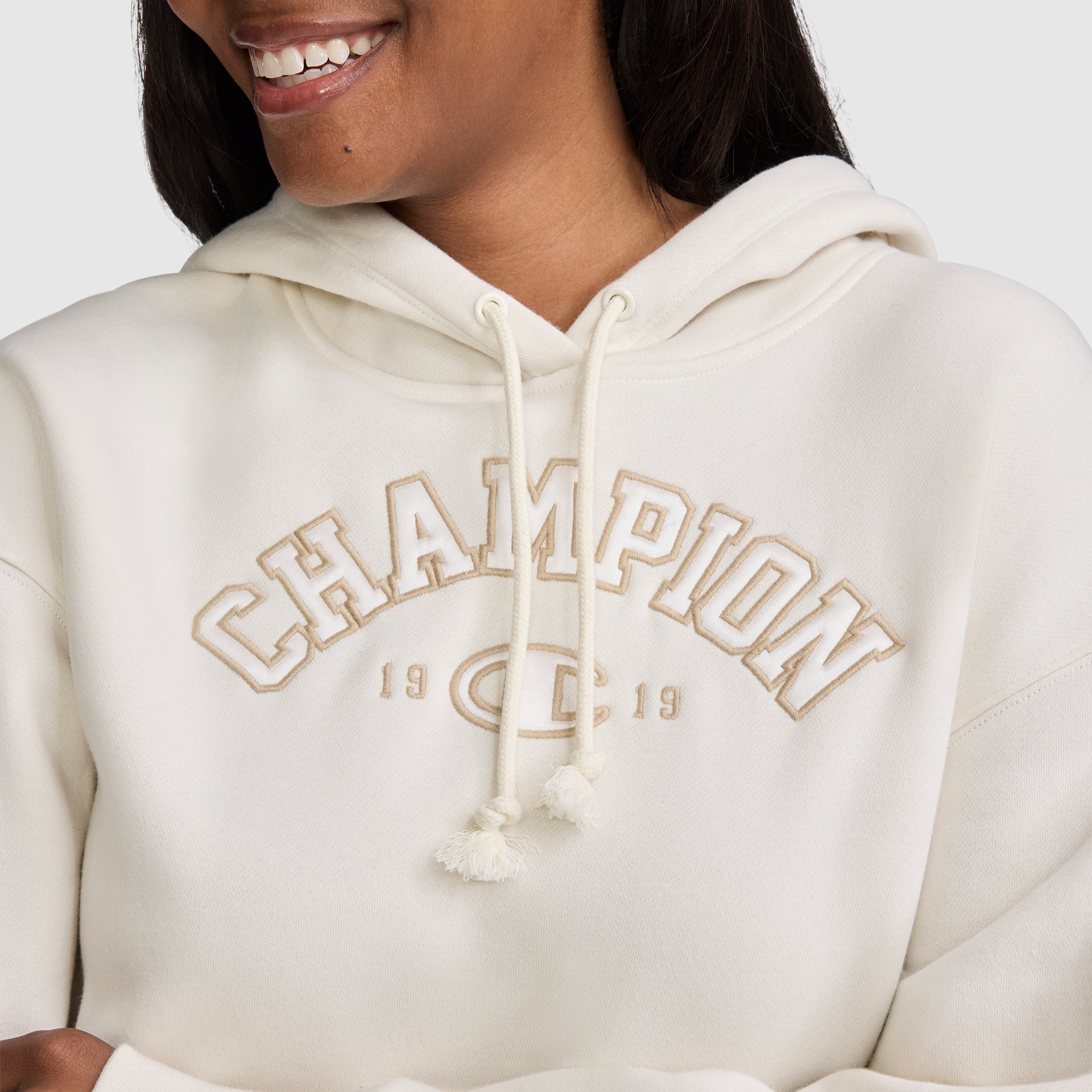 Fleece Hoodie. Satin Applique - Image 5