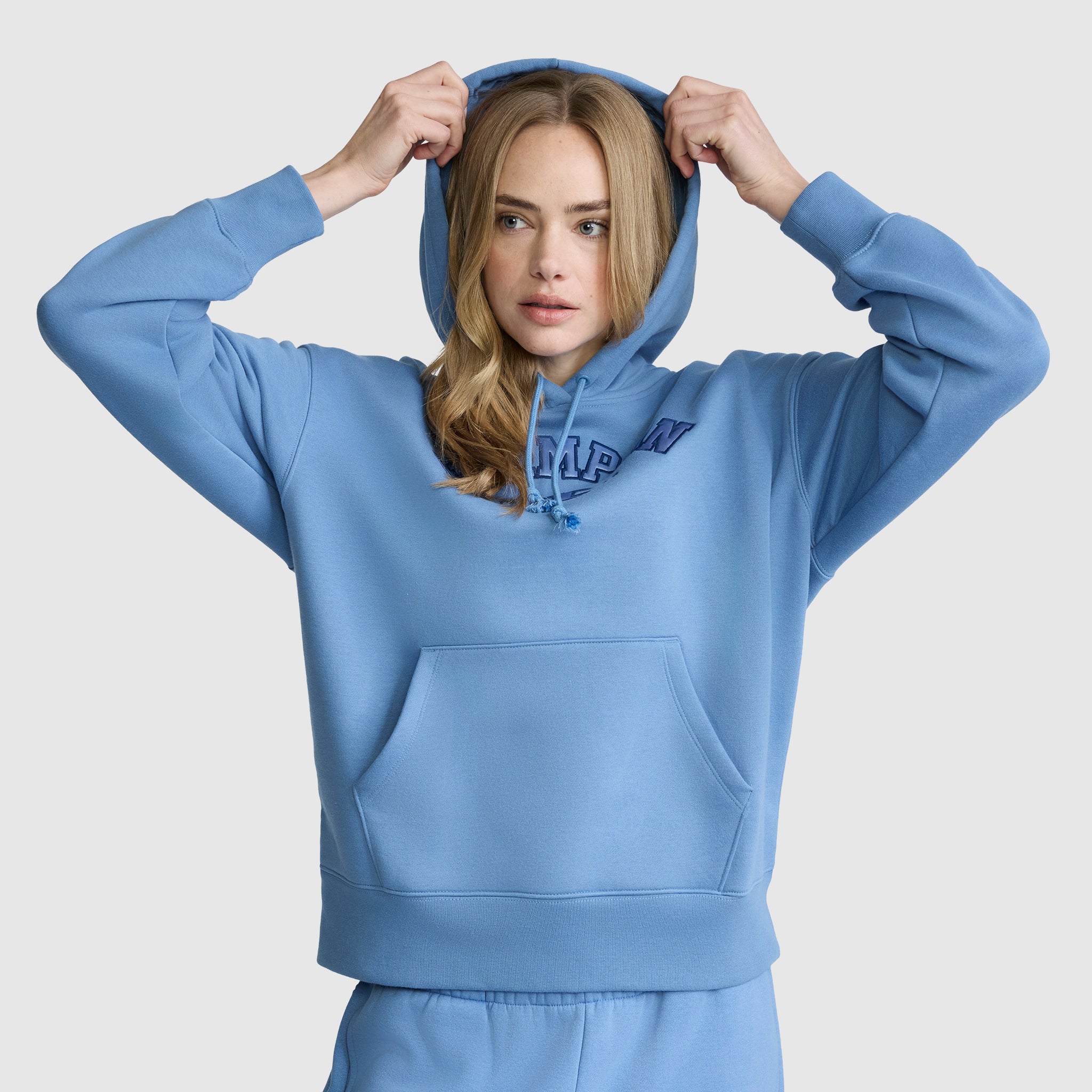 Fleece Hoodie. Satin Applique - Image 2